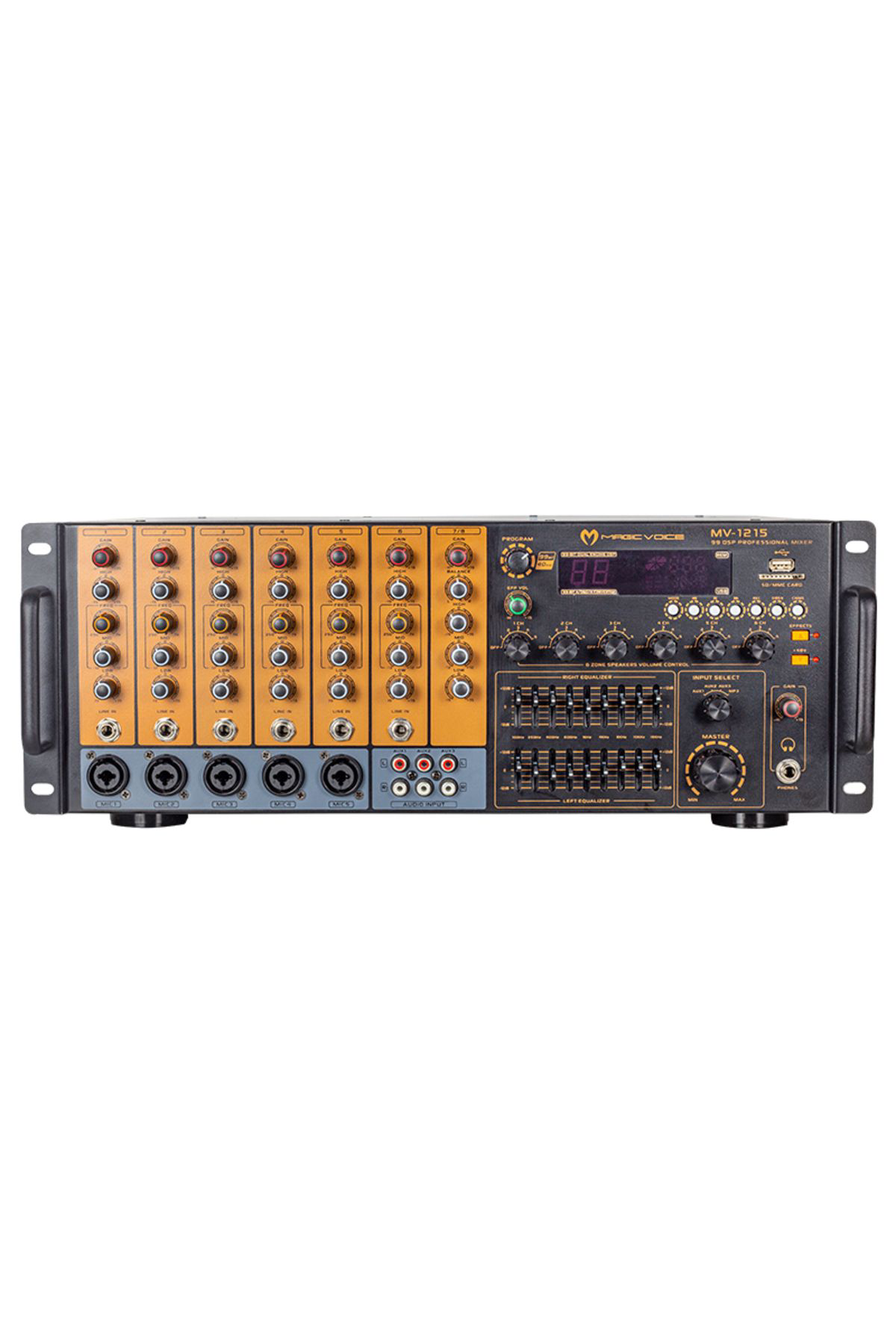 Ok Aksesuar Magicvoice Mv-1215 Küp Mixer Anfi Usb Bt Uk Rms200w Max 1600W 6 Z