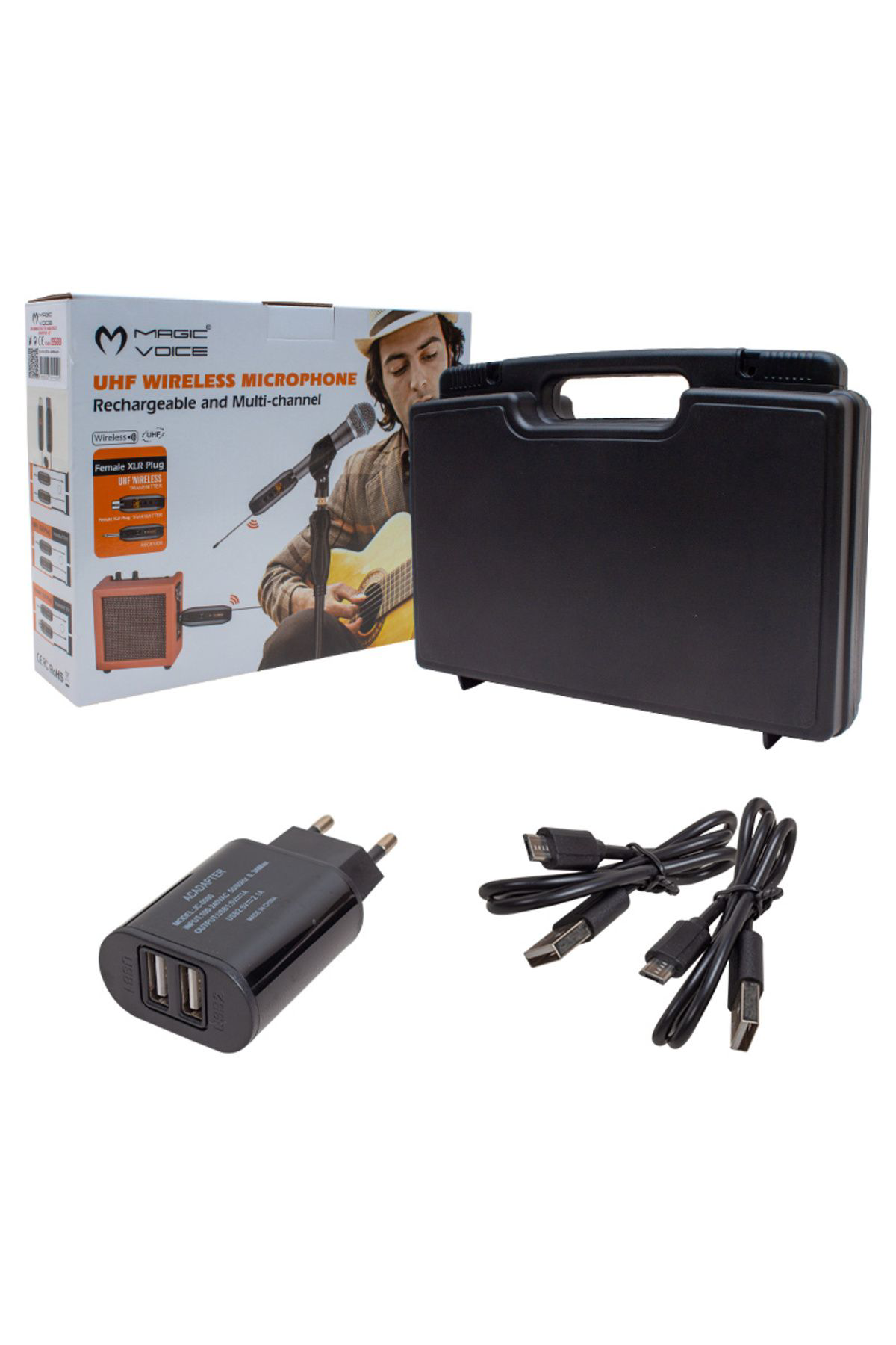 Ok Aksesuar Magicvoice Mv-19588 Uhf Kablolu Mik İ Kablosuz A Çevirici Set(Xrl