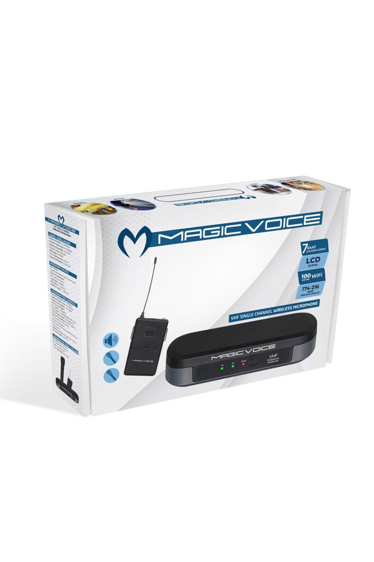 Ok Aksesuar Magicvoice Mv-3812 Vhf Yaka Ti̇pi̇ Telsi̇z Mi̇krofon