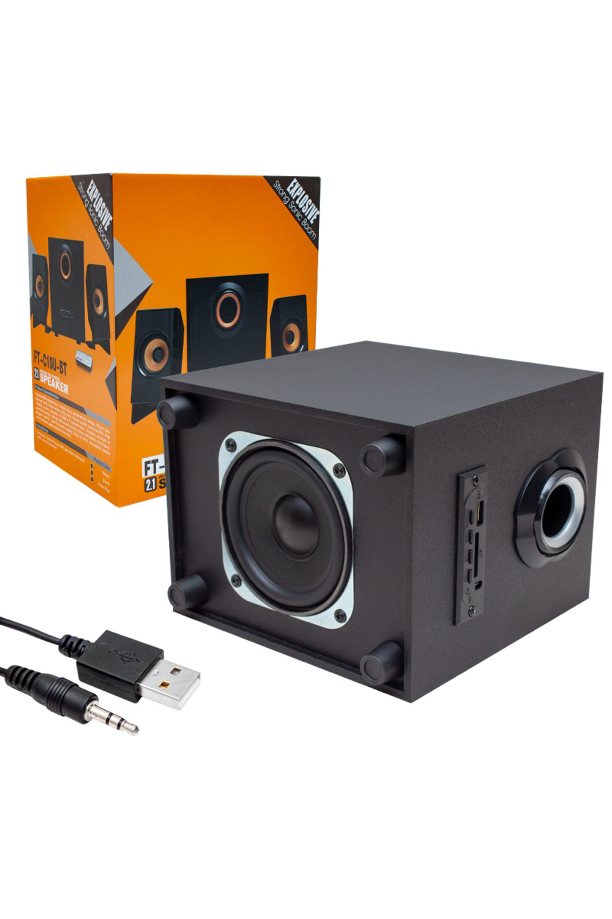 Ok Aksesuar Magicvoice Mv-4966 Usb+Tf Card+Fm+Bt Ukli 2+1 Ses Sistemi Go50605