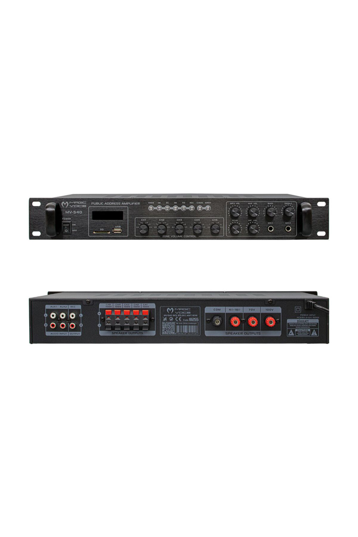 Ok Aksesuar Magicvoice Mv-540 100 Watt Usb/Sd/Uk Bluetooth 2 Mik Mute Girişli