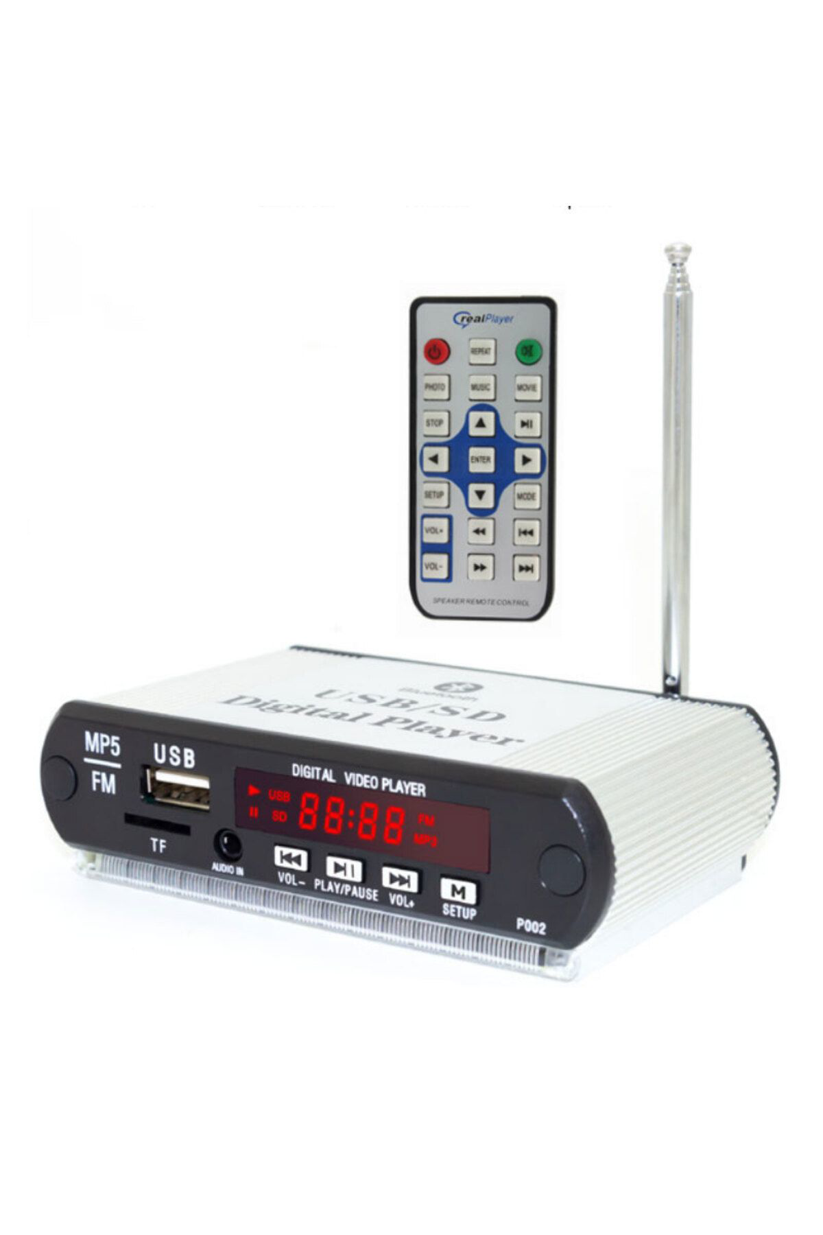Ok Aksesuar Magicvoice Ss-105 Mp5 Usb/Sd/Mmc/Bluetooth Kumandali Oto Teyp Çev