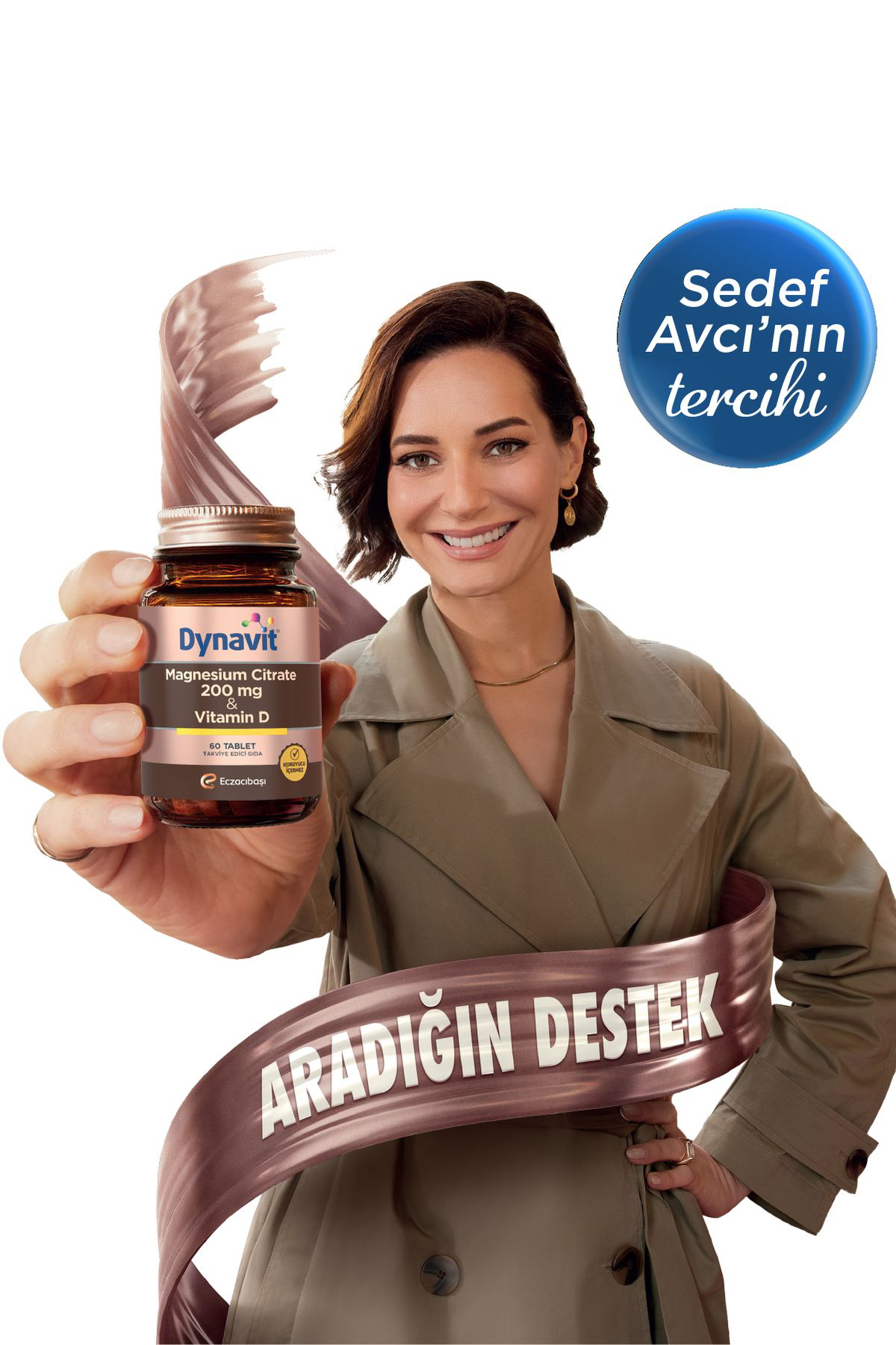 Dynavit Magnesium Citrate 200 Mg & Vitamin D 60 Tablet - Magnezyum Sitrat