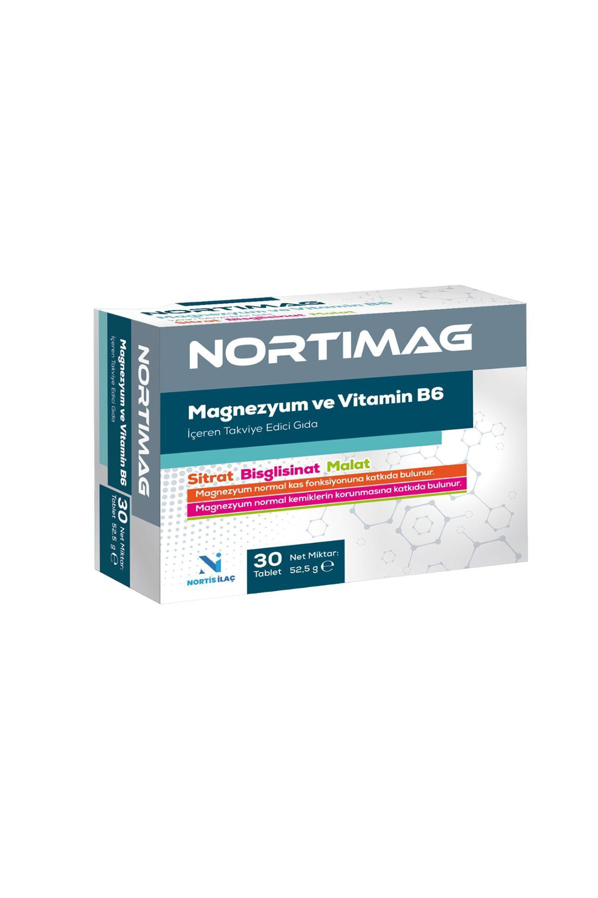 Nortimag Magnezyum Ve Vitamin B6 İçeren Takviye Edici Gida