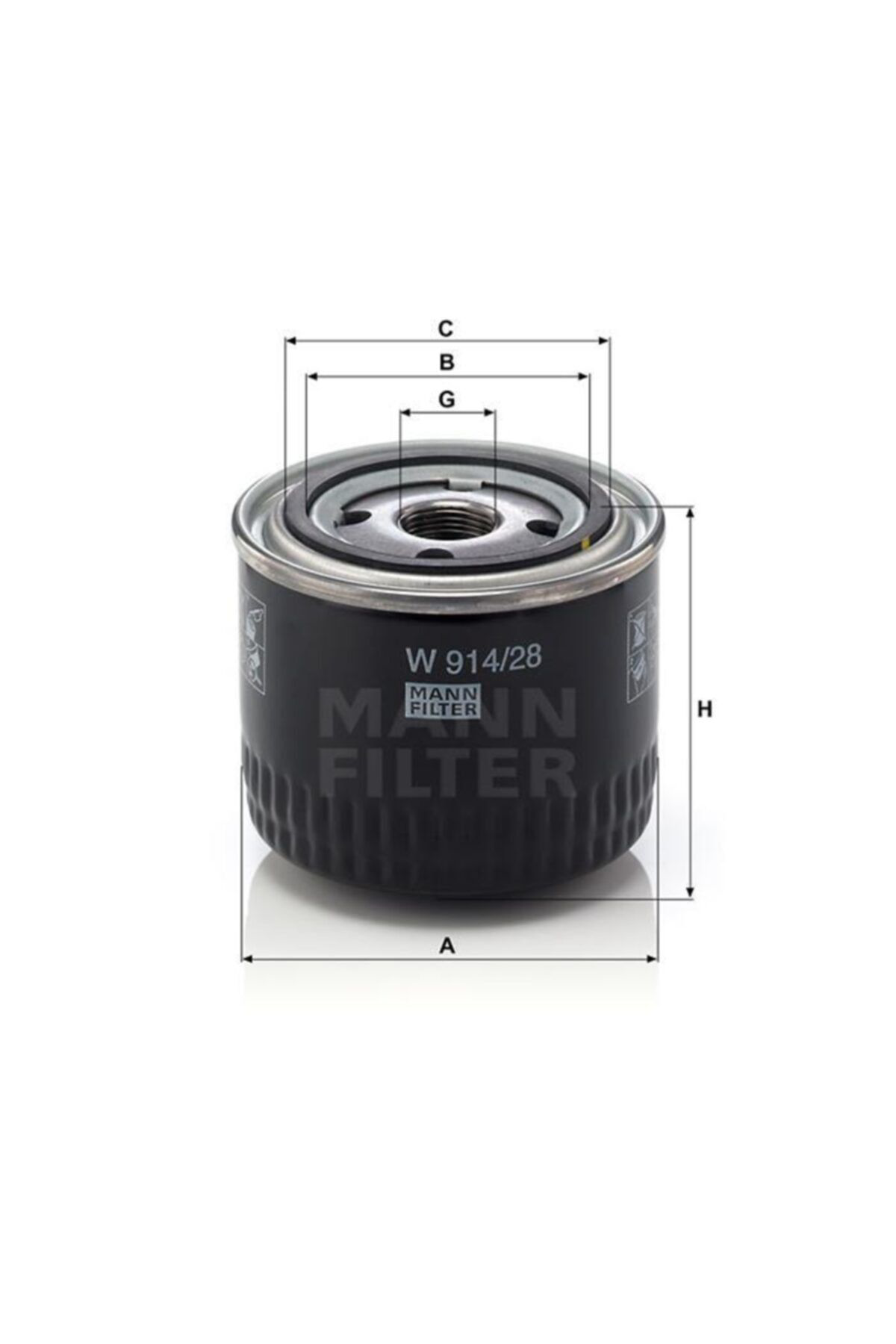 Mann Man-W914-28 Yağ Filtresi Ducato 2006 - 2.3 Jtd 110 Multi...