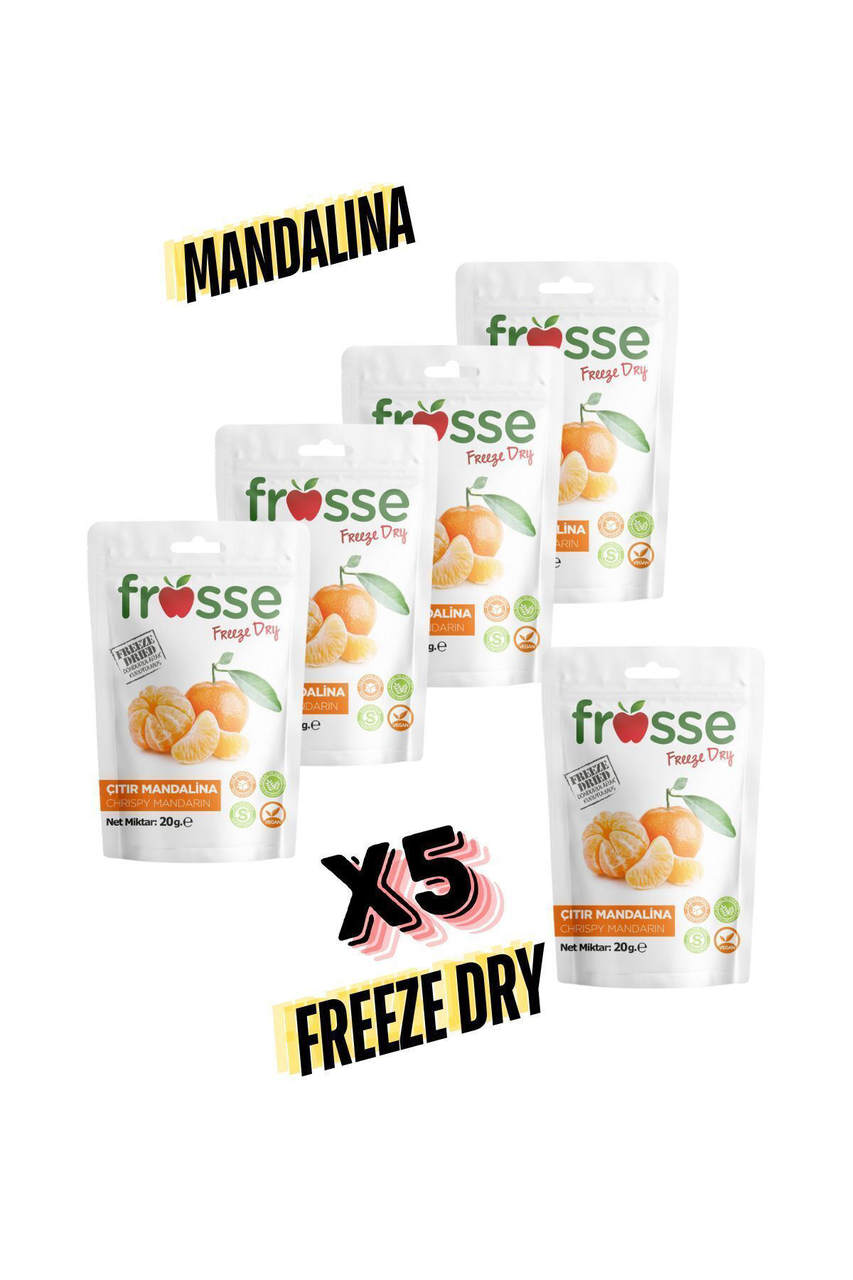 Frosse Mandalina Kitiri - Freeze Dried - Üretici Firmadan Dondurularak K
