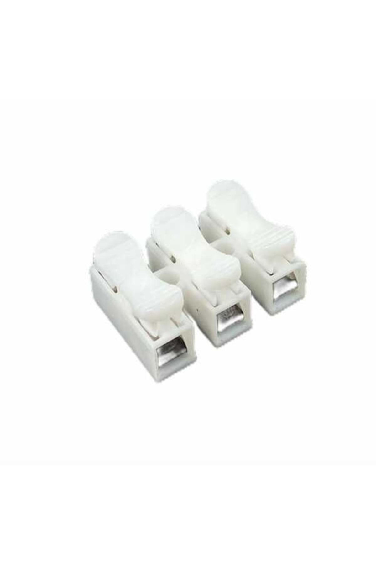 İsko Mandalli Vidasiz Klemens Basmali Tip 3 Lü 3 Pin ( 10 Adet )