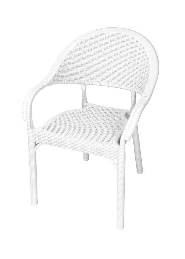Mandella  Eylül Rattan Koltuk (6 Adet) Beyaz