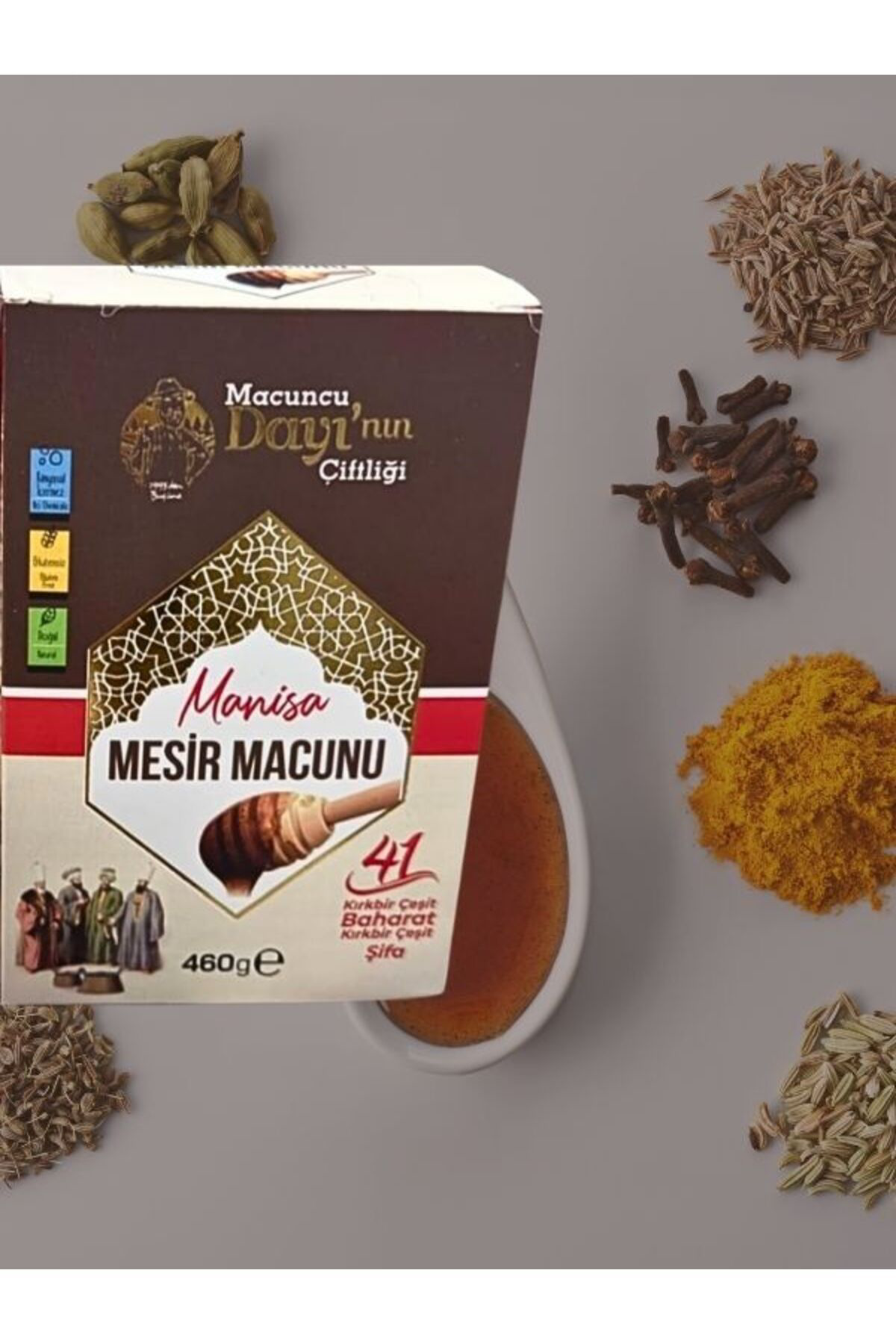 Macuncu Dayi'nin Çiftliği Manisa Mesir Macunu 460 Gr 41 Çeşit Baharat