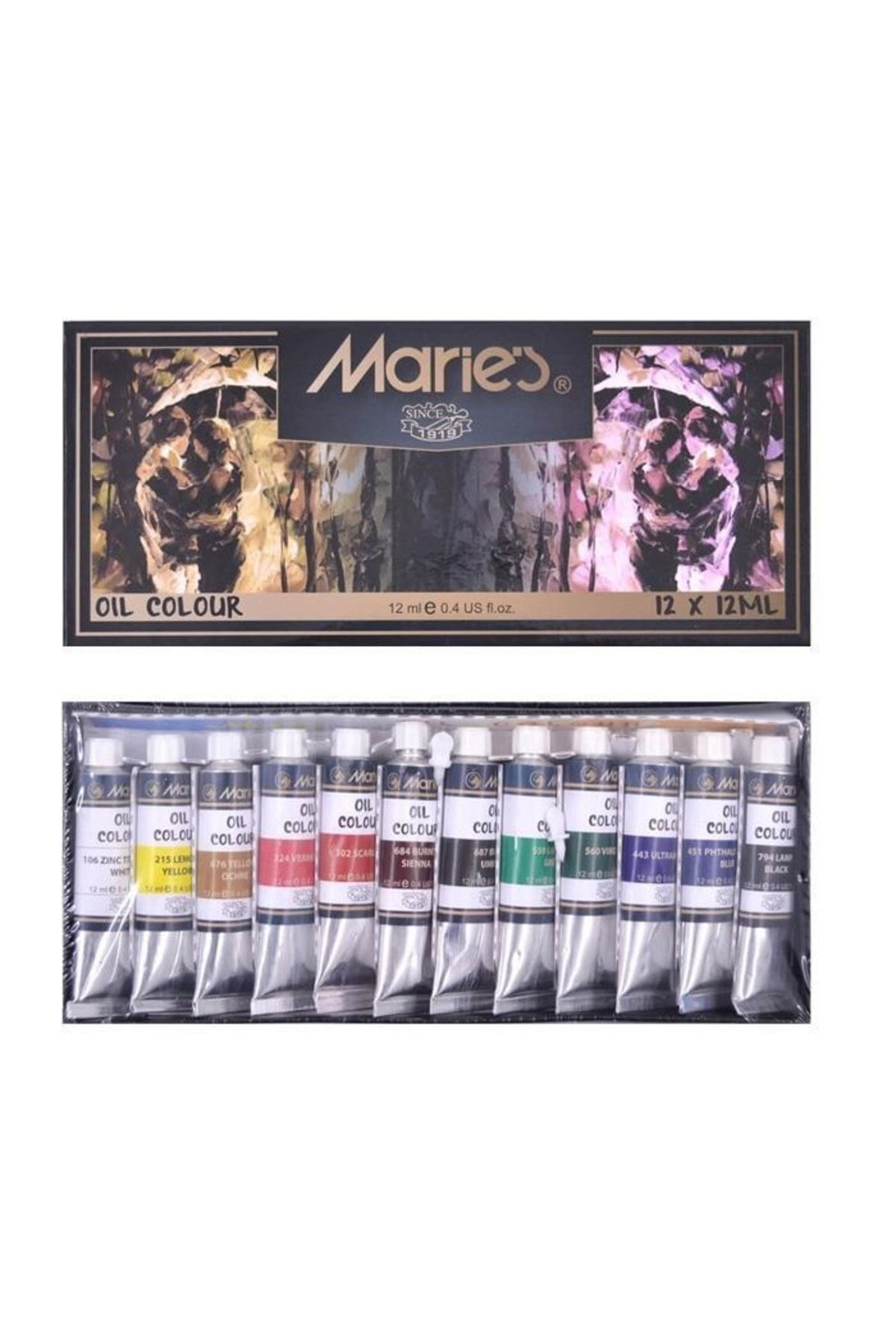 Okfis Maries Yağli Boya 12'Li 12 Ml