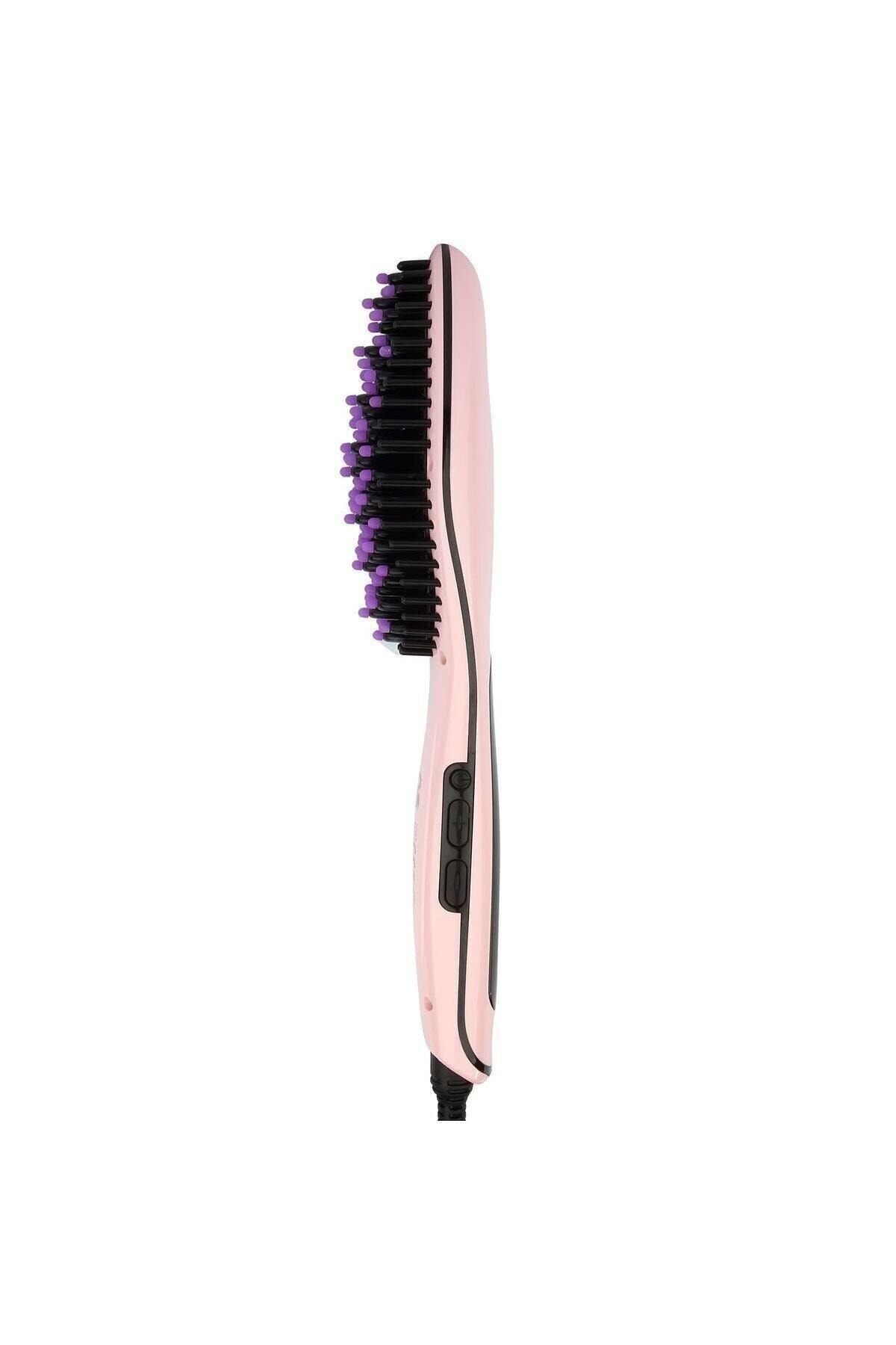 Cvs Marka Dn 7305 Mina Model Pembe Renk Saç Düzleştirici Firça Wrhdr7