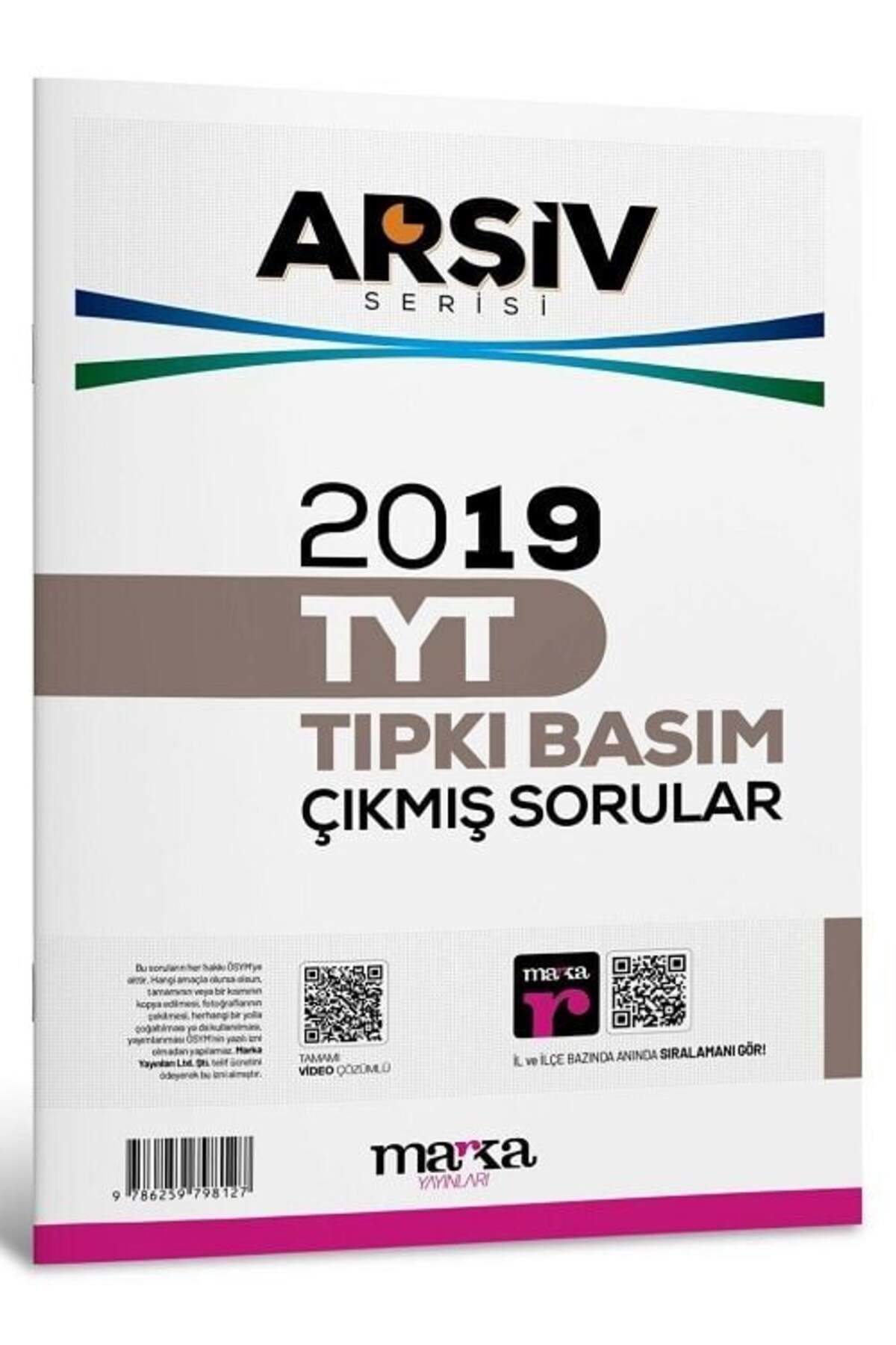 Marka Yayinlari Marka Yks Tyt 2019 Çikmiş Sorular Tipki Basim Arşiv Serisi Çözüml