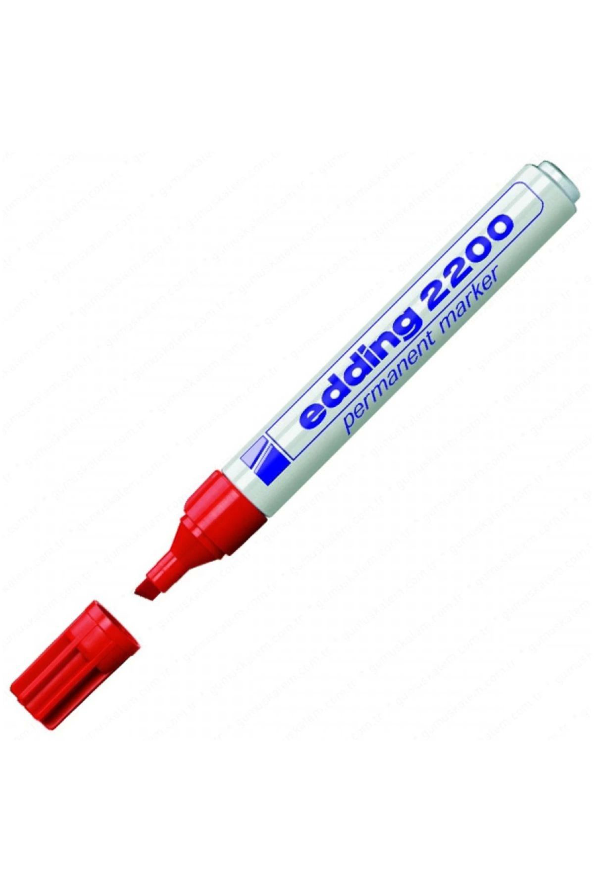 Edding Markör Permanent Kesik Uçlu 1-5 Mm Kirmizi 2200