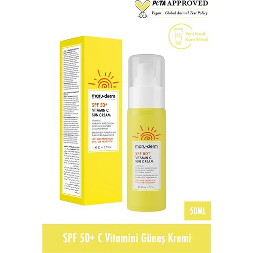Maruderm Spf 50+ C Vitamini Güneş Kremi 50 Ml (w)
