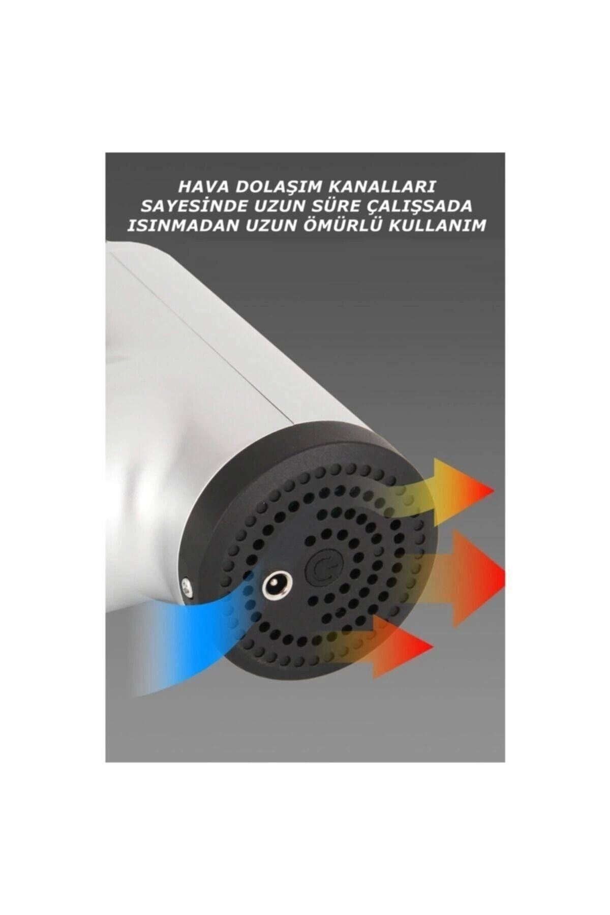 Yusuftex Masaj Tabancasi Sporcu Masaj Aleti 4 Başlikli Şarjli 6 Fonksiyon