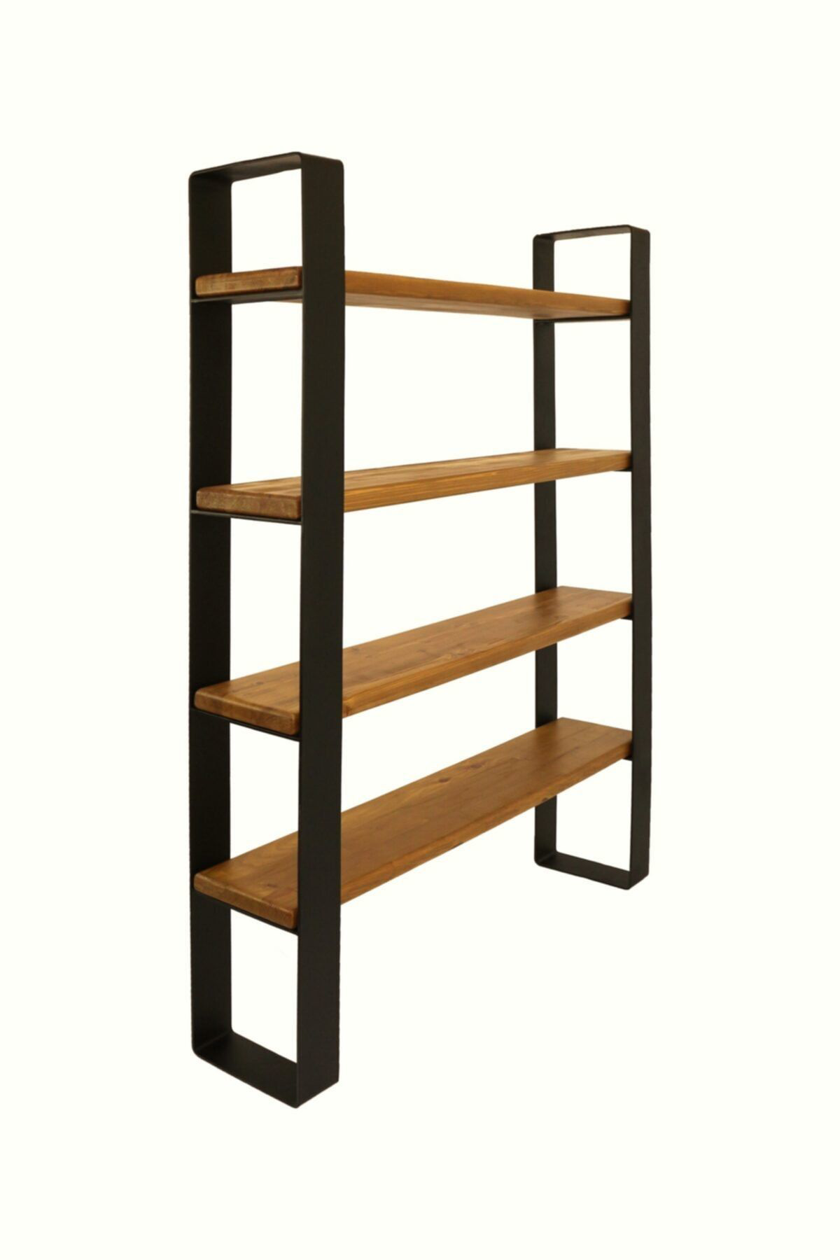 Nt Concept Masif Ağaç Ofis Kitapliği(En 120Cm)