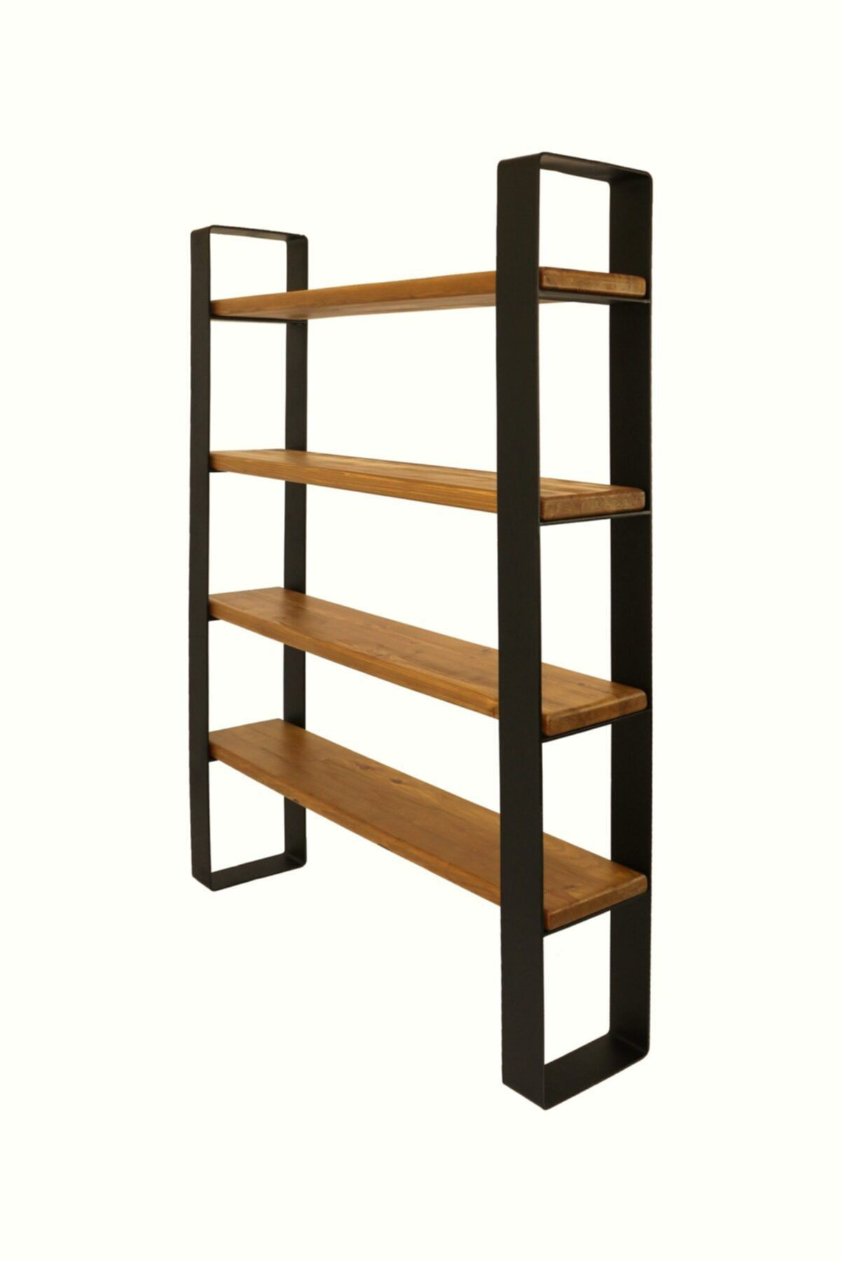 Nt Concept Masif Ağaç Ofis Kitapliği(En 120Cm)