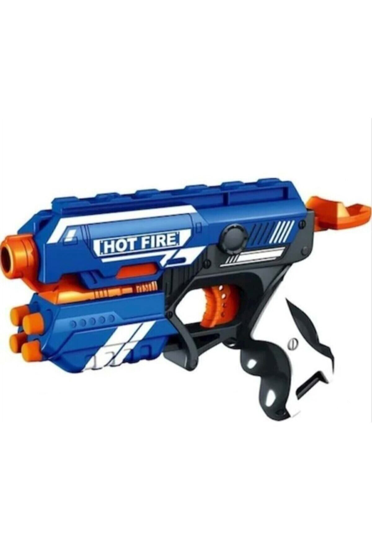 Nerf Mavi Sünger Mermi Atan Hot Fire Nişanci Oyuncak Tabanca Sr-543657
