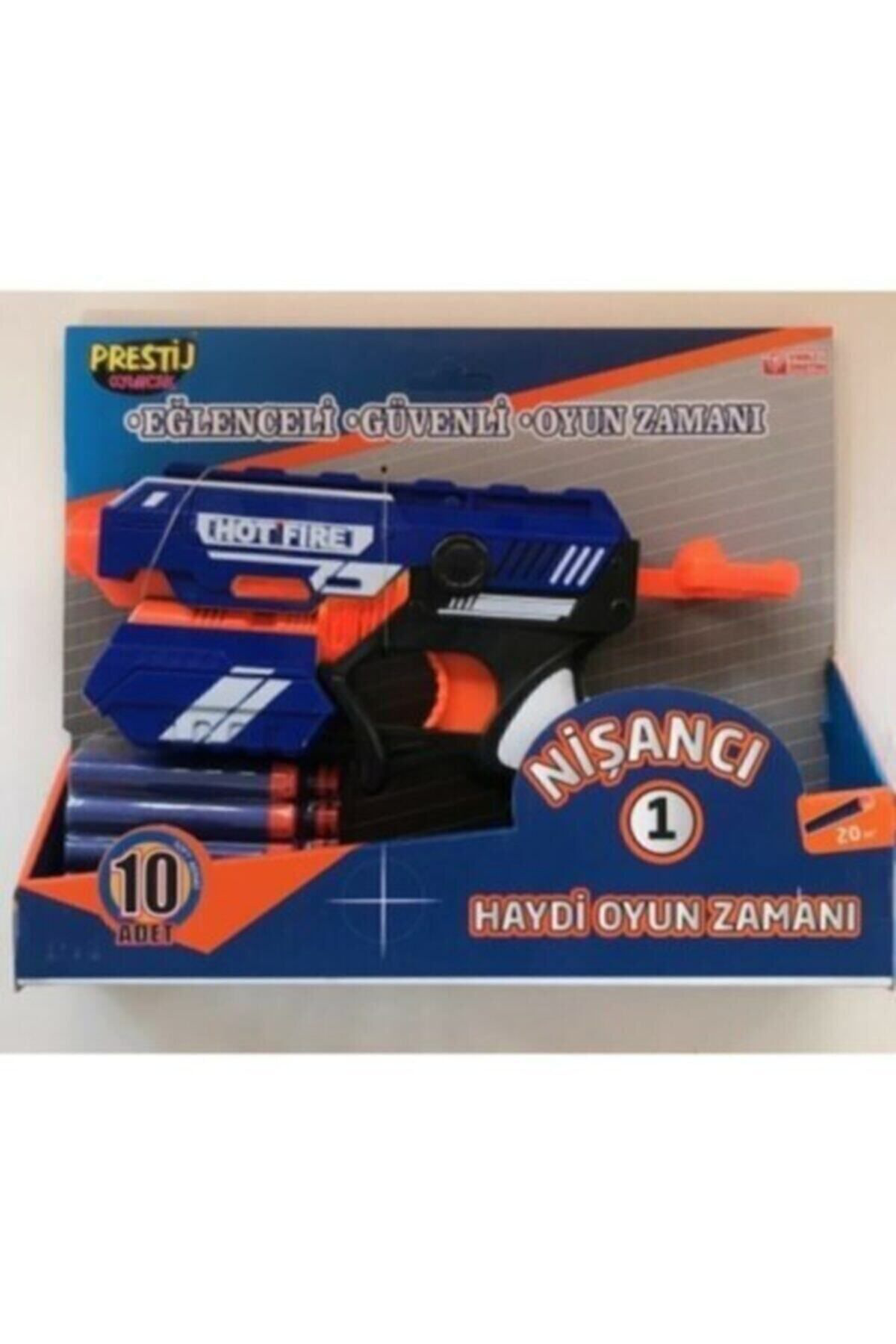 Nerf Mavi Sünger Mermi Atan Hot Fire Nişanci Oyuncak Tabanca Sr-543657