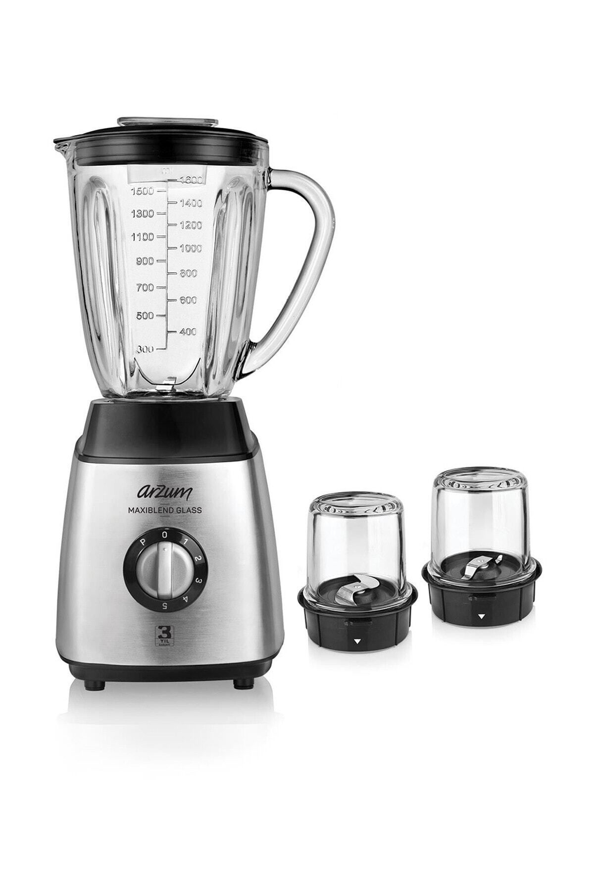 Arzum Maxiblend Glass Sürahi Blender 600 W Paslanmaz Çelik - Ar1056