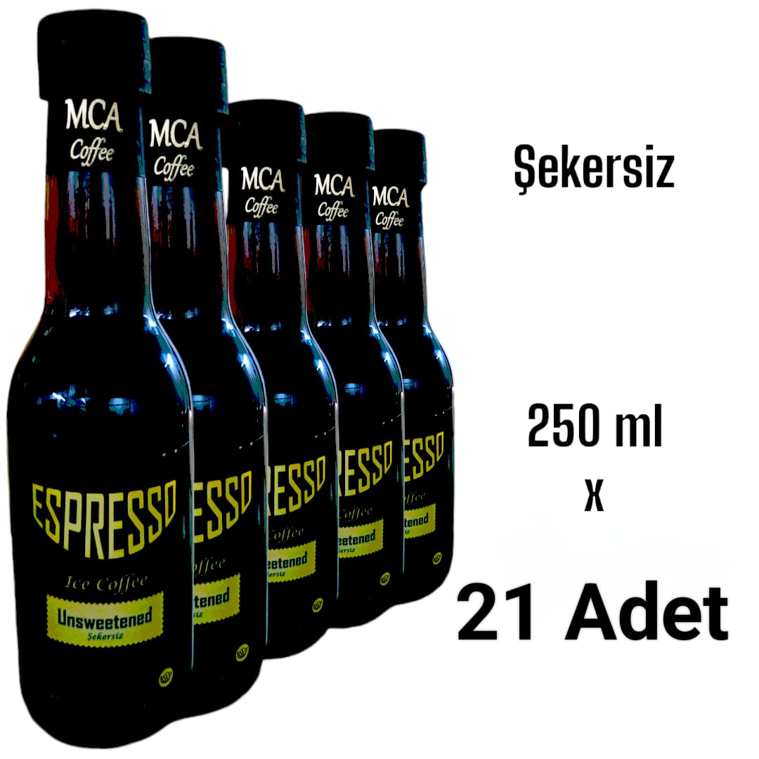 Mca Coffee Mca Espresso Soğuk Kahve (Şekersiz) 250 Ml X 21 Adet