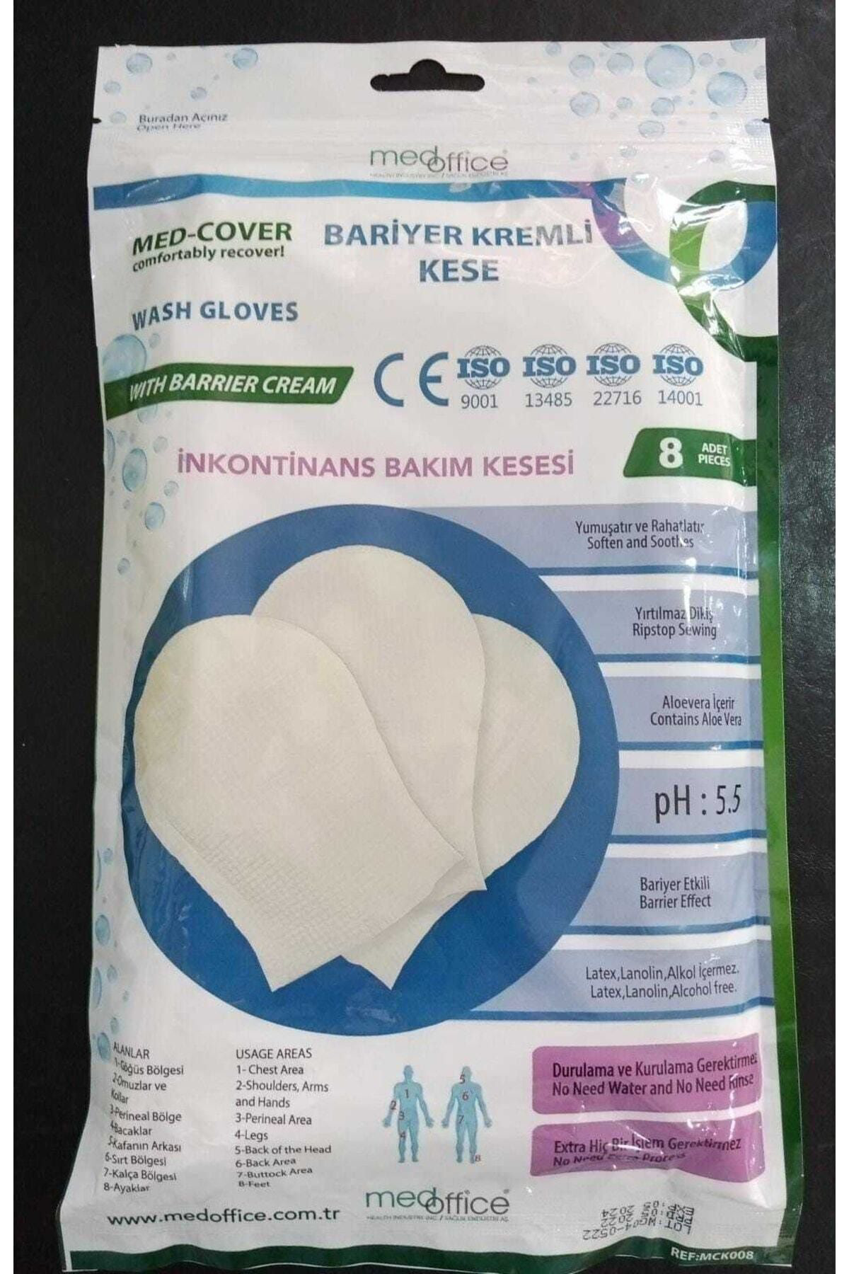 Medcover Med Cover Bariyer Kremli Kese - Yatan Hasta Vücut Bakim Kesesi (1