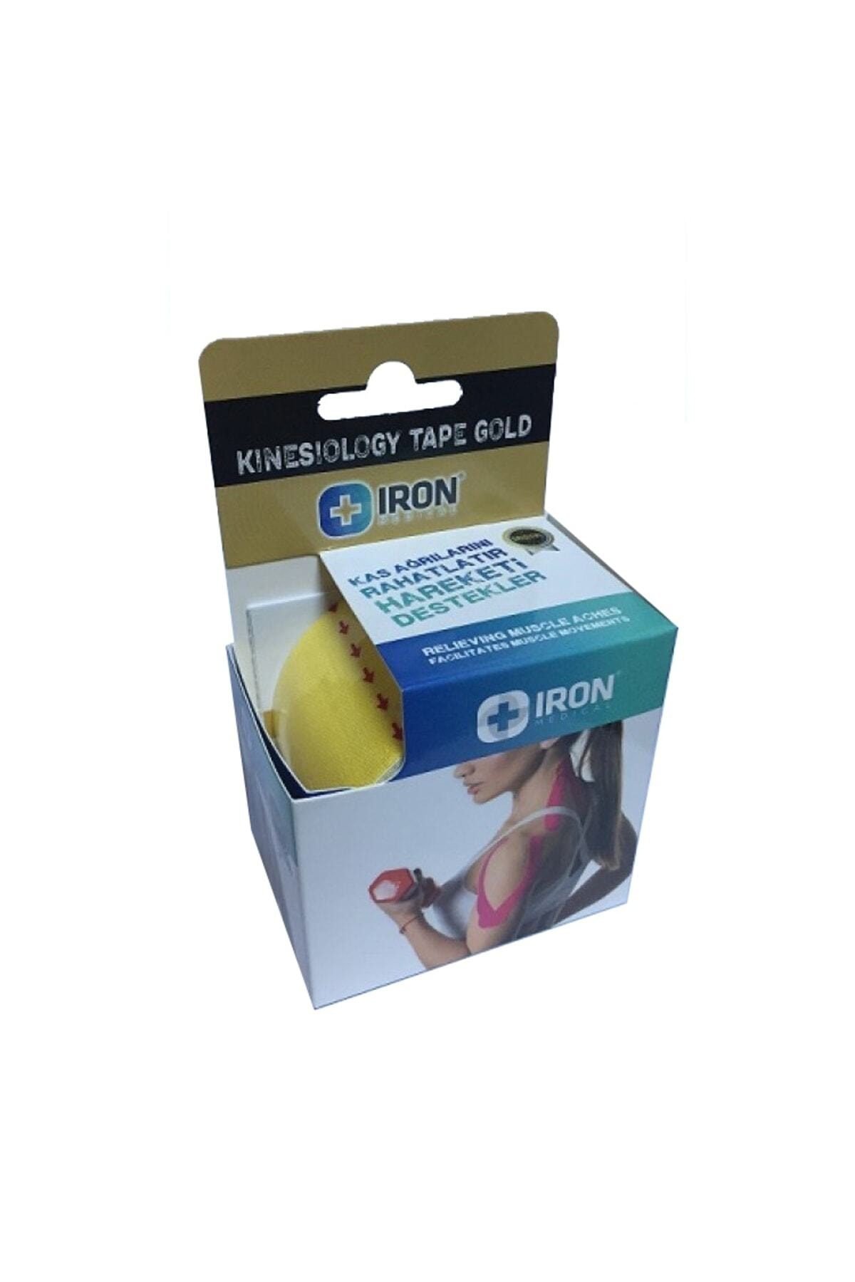 Evloop Medikal İron Kinesiology Ağri Bandi-Kinesio Tape 5Cmx5m Sari Renk