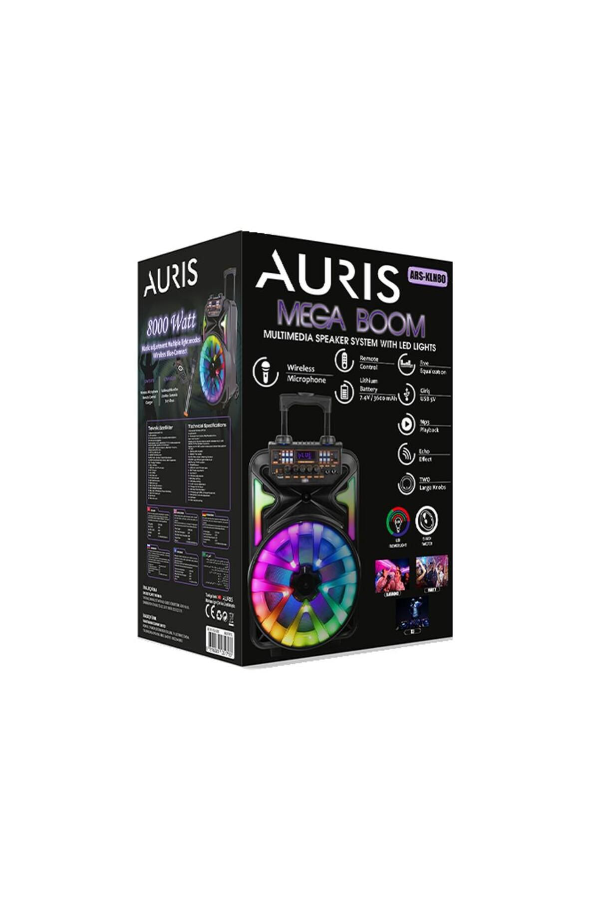 Auris Mega Boom 8000 Watt – Teknik Mükemmellik Ve Eğlencenin Buluşmasi!