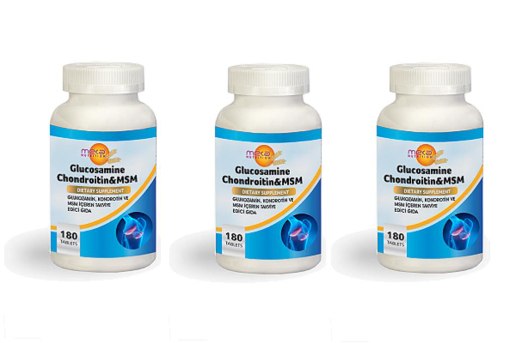 Meka Nutrition  Glucosamine Chondraitin Msm 180 Tablet 3 Kutu