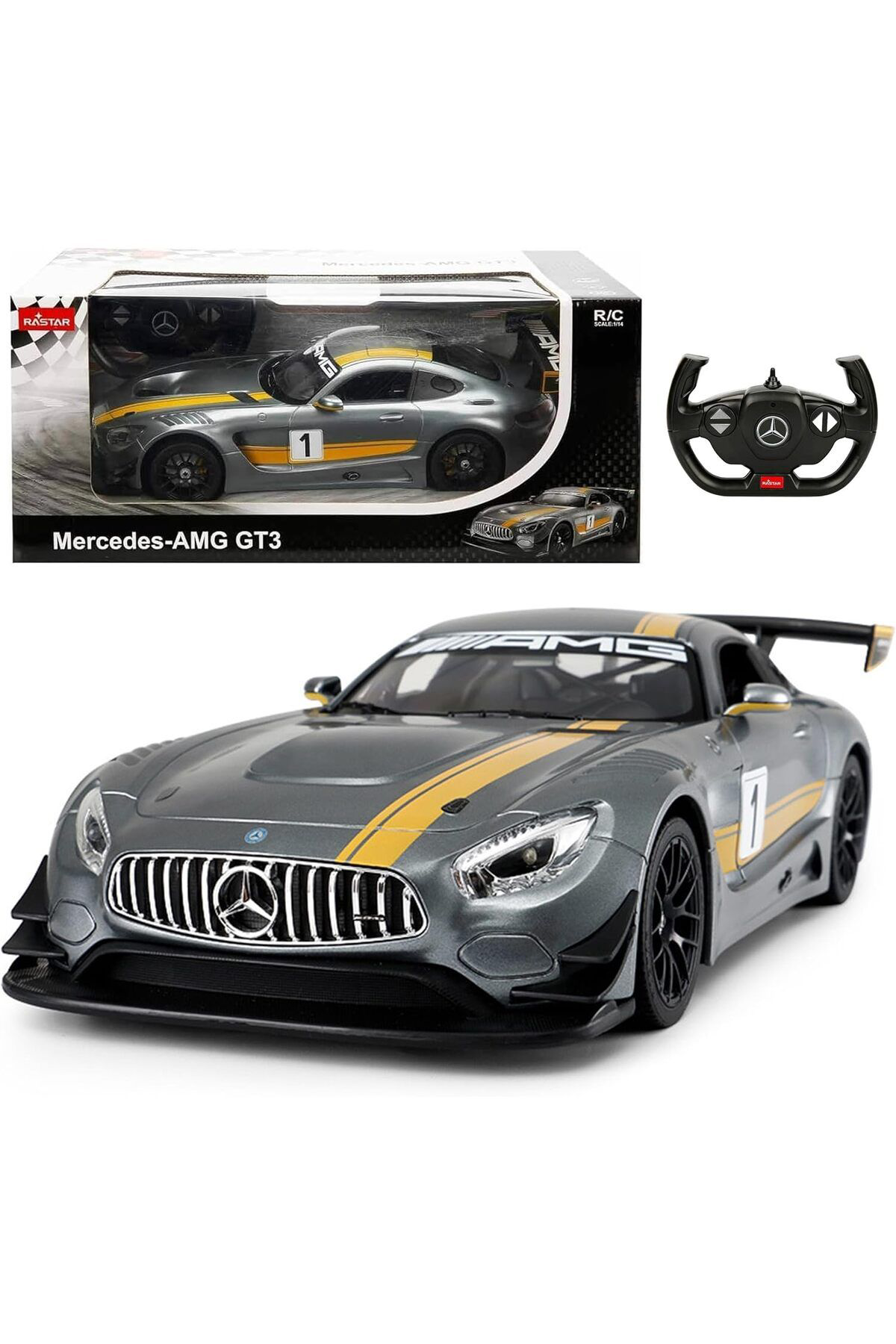 Rastar Mercedes Amg Gt3 1:14 Uzaktan Kumandali İşikli Araba