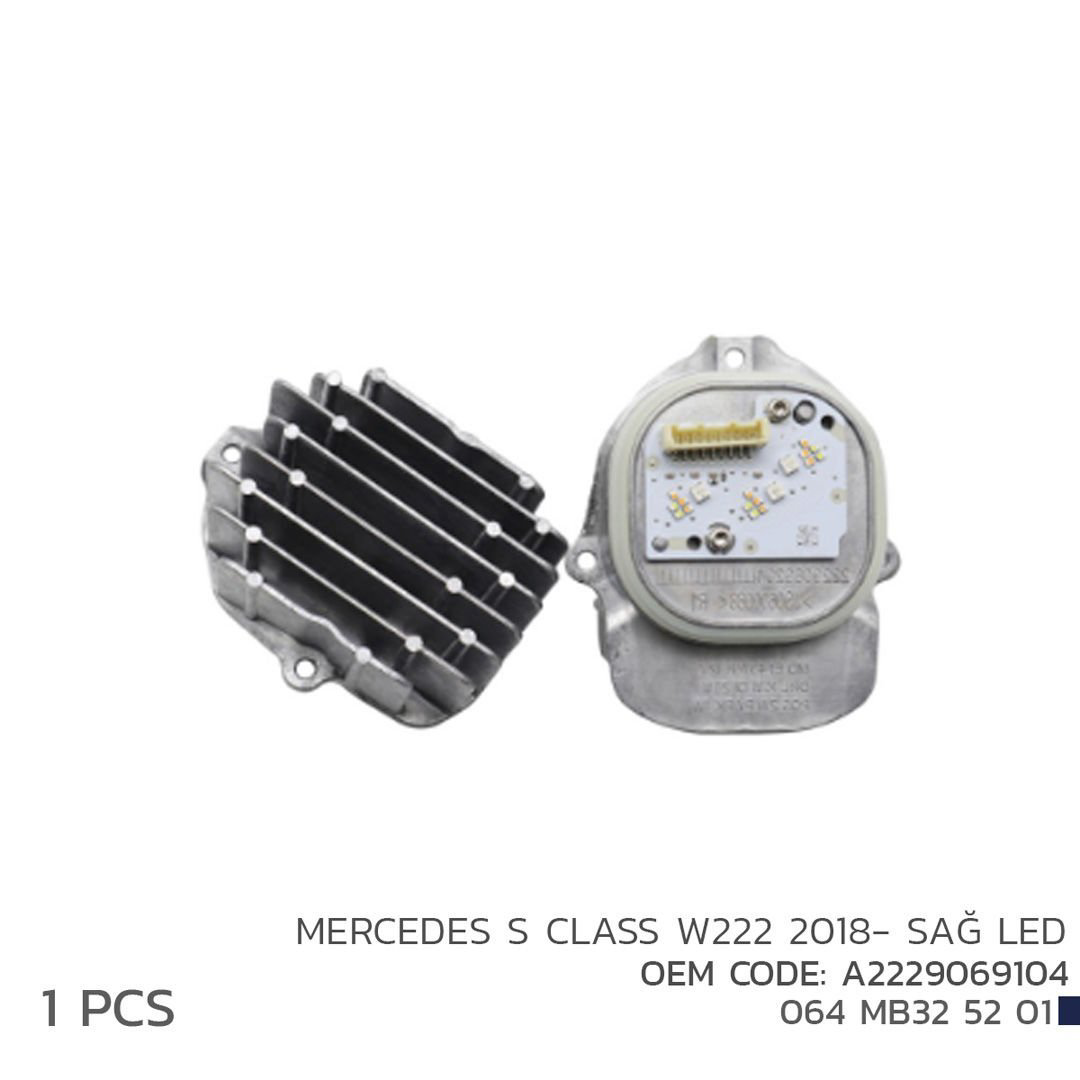 Drs Tuning Mercedes S Class W222 2018-Sağ Led Mod A2229069104
