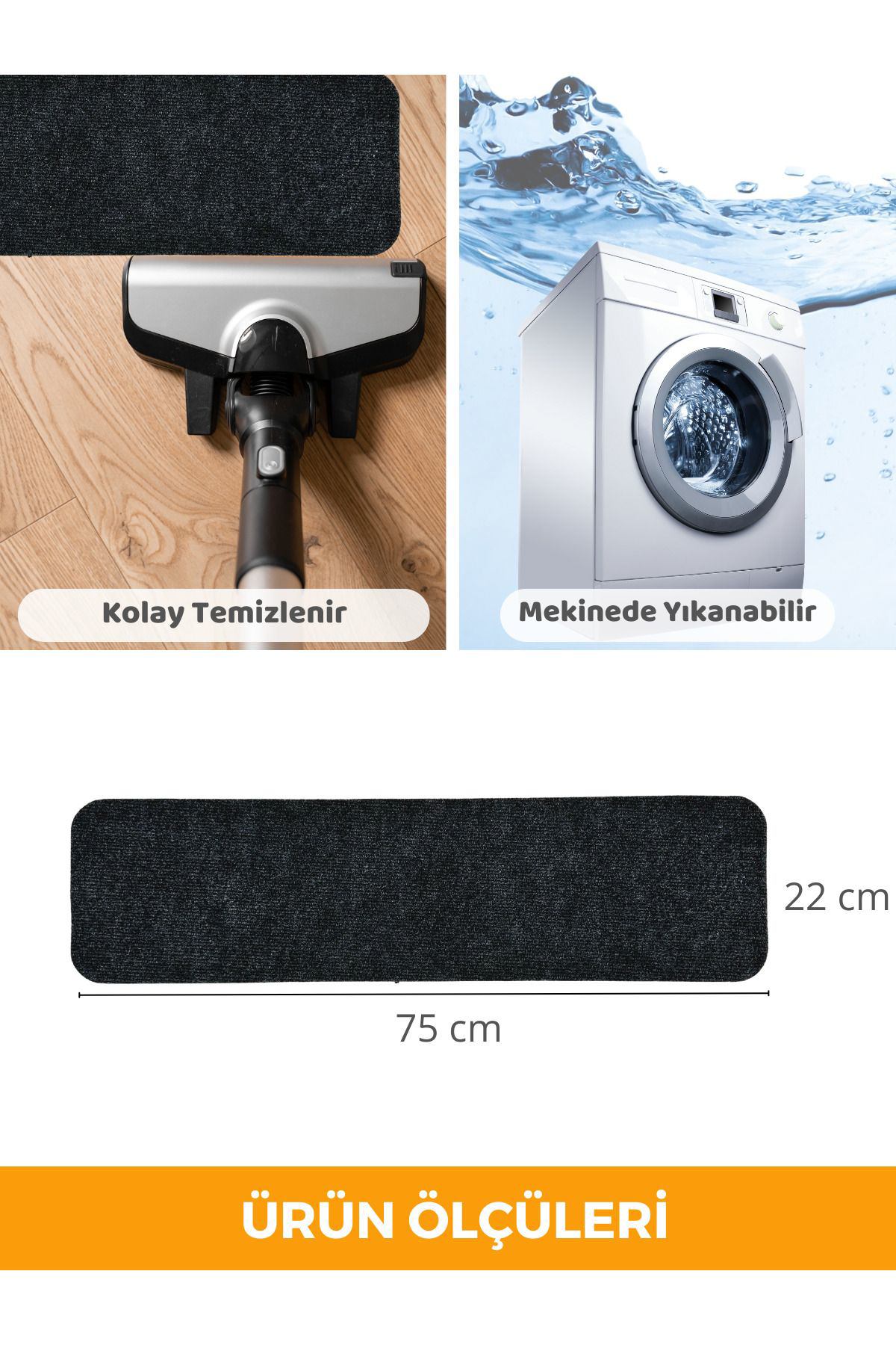Beylini Merdiven Halisi Basamak Halisi Keçe Kaymaz Taban Yapişkanli Halif