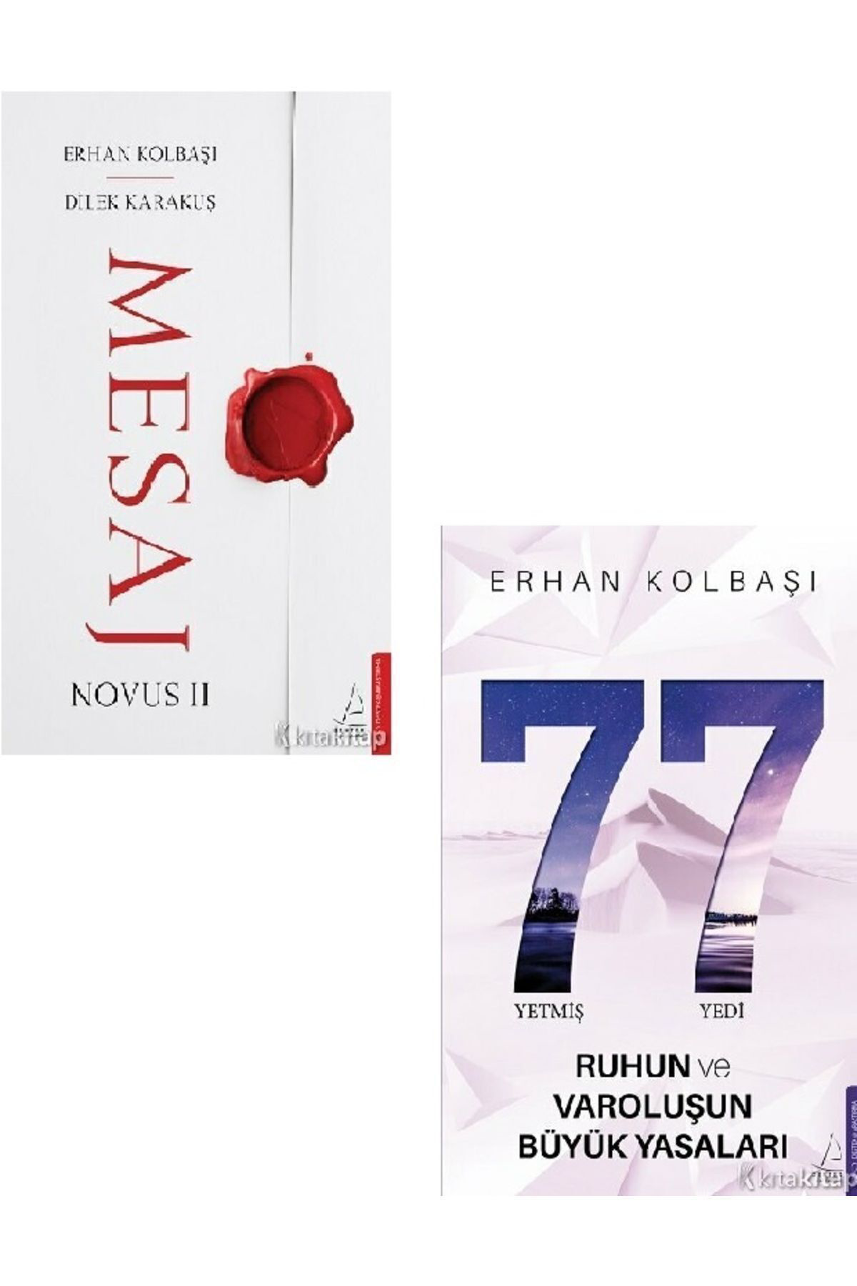 Kronik Kitap Mesaj - Novus İi - Yetmiş Yedi- Ruhun Ve Varoluşun - Erhan Kolbaşi 2 Kitap Set