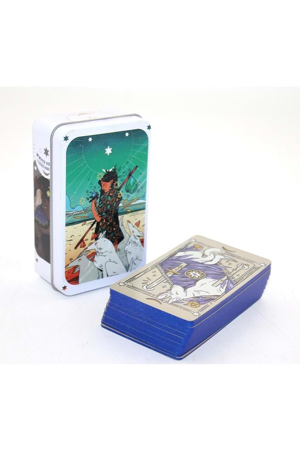 Zs Demir Metal Kutulu Tarot Karti