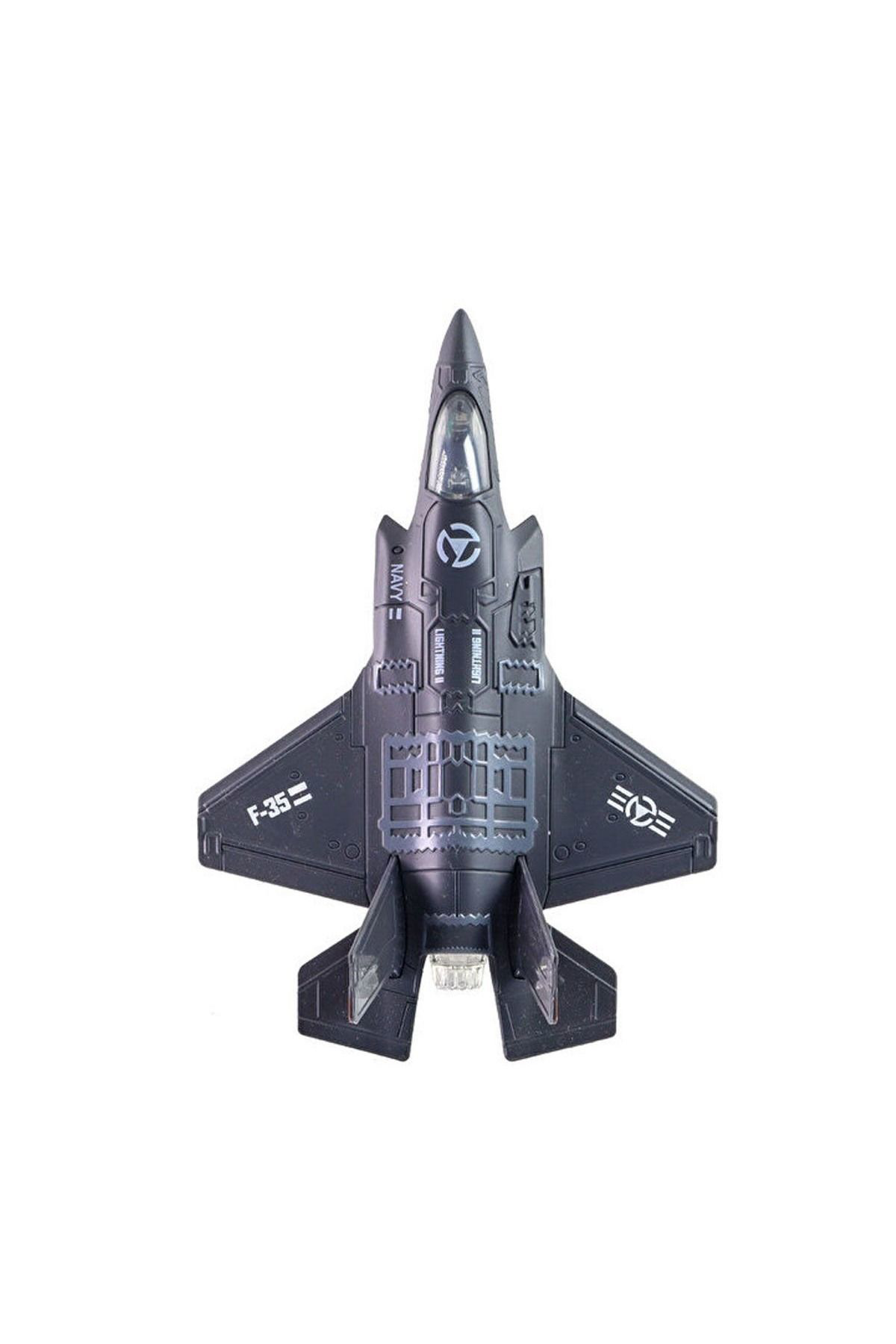 Oyuncak Store Metal Sesli İşikli Savaş Uçaği Modeli F-35 Oyuncak