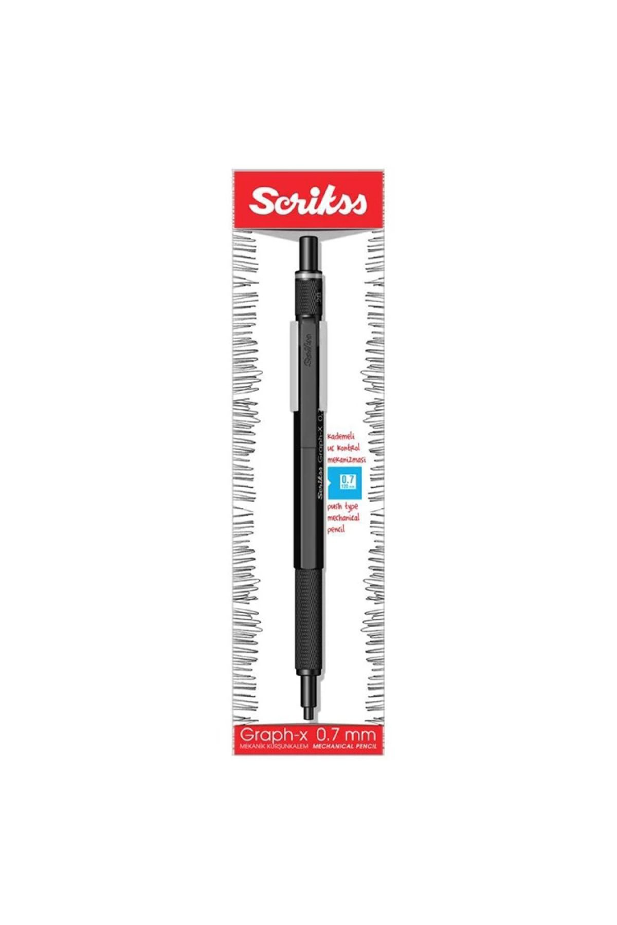 Scrikss Metal Versatil 07 Mm Mat Siyah