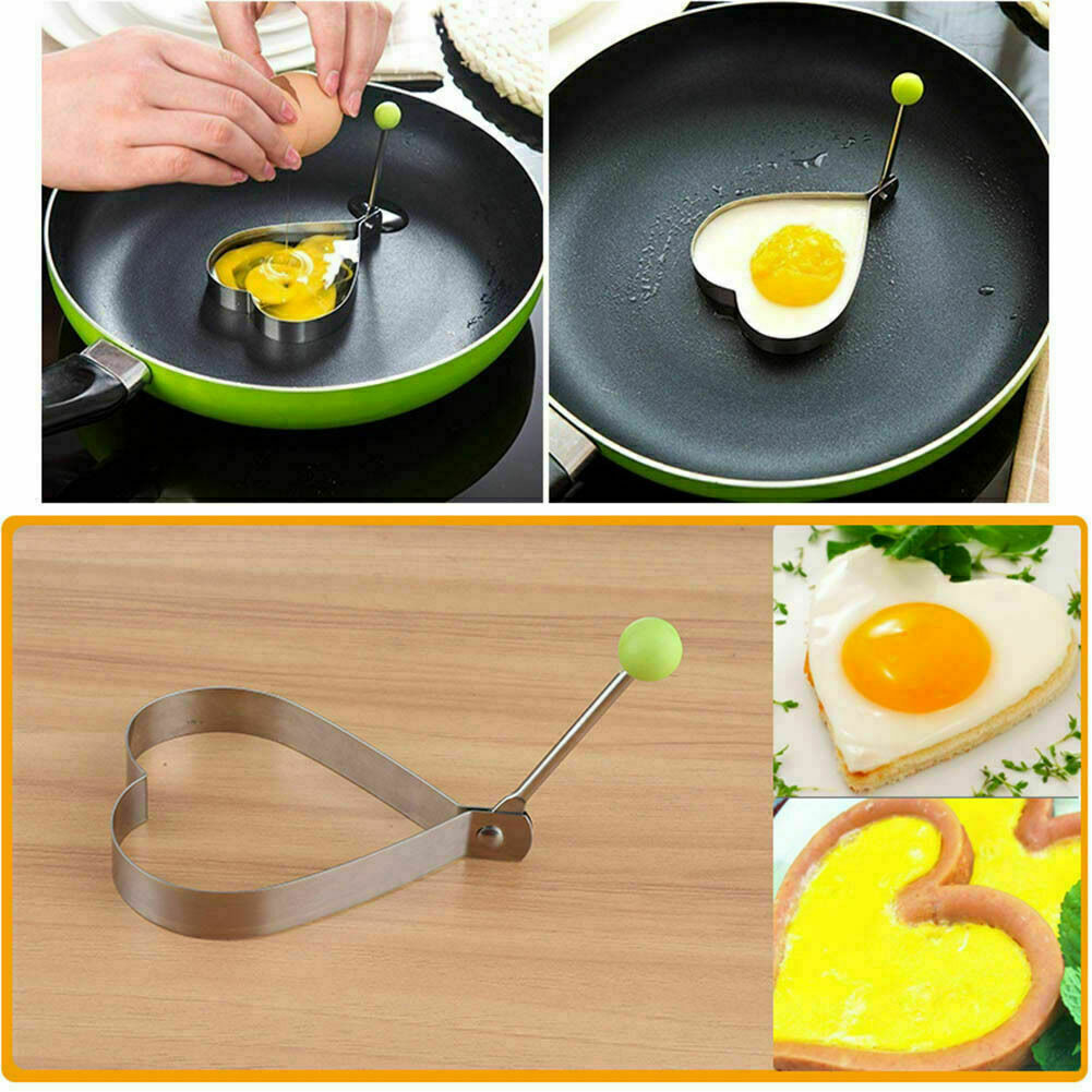 Evimdeyokyok Metalik Kalp Şeklinde Metal Omlet Yumurta Ve Krep Kaliplari