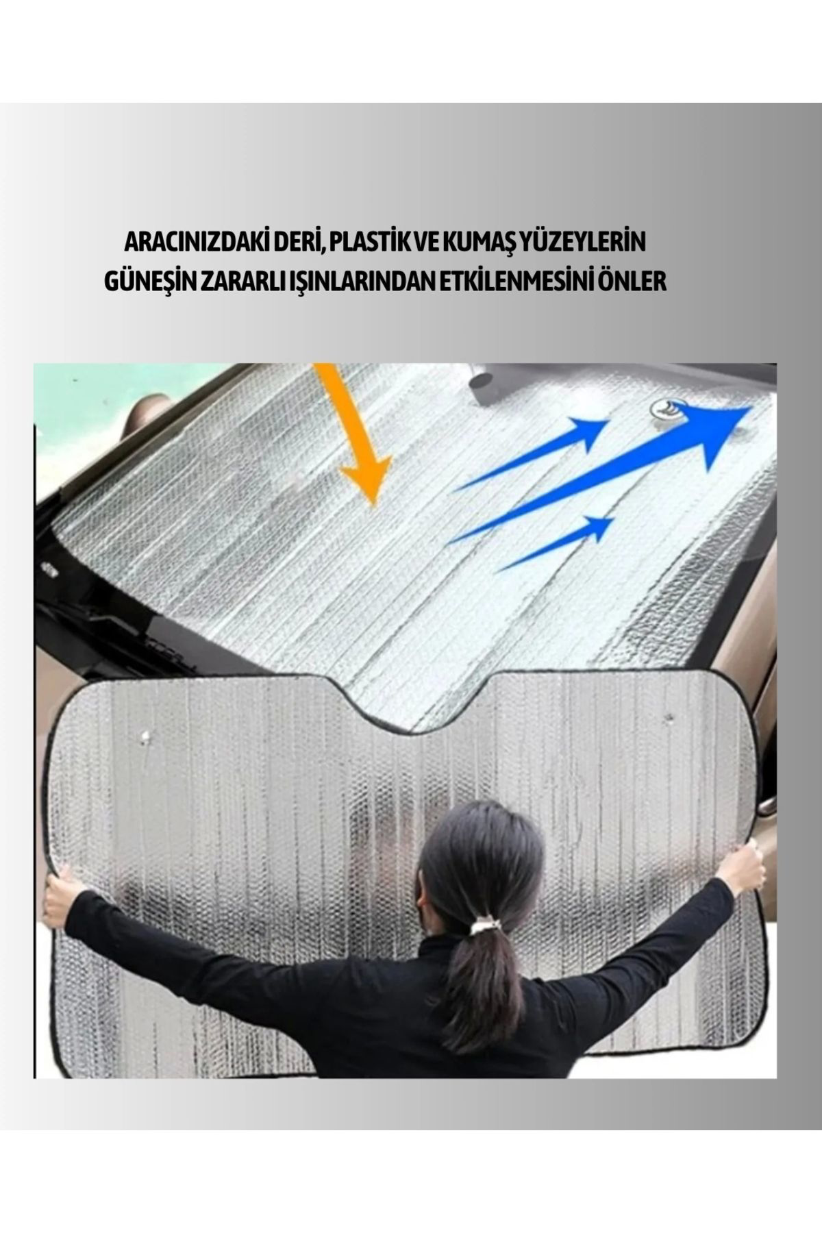 Nerede Bulurum Metalize Reflektörlü Katlanabilir Araç Güneşliği – Yüksek Perform