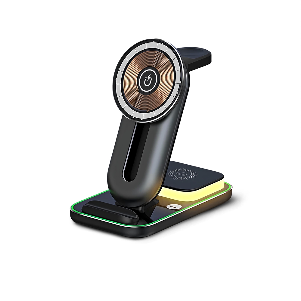 Byntr Mg40 3 İn 1 Magnetic Wireless Standli Şarj Seti