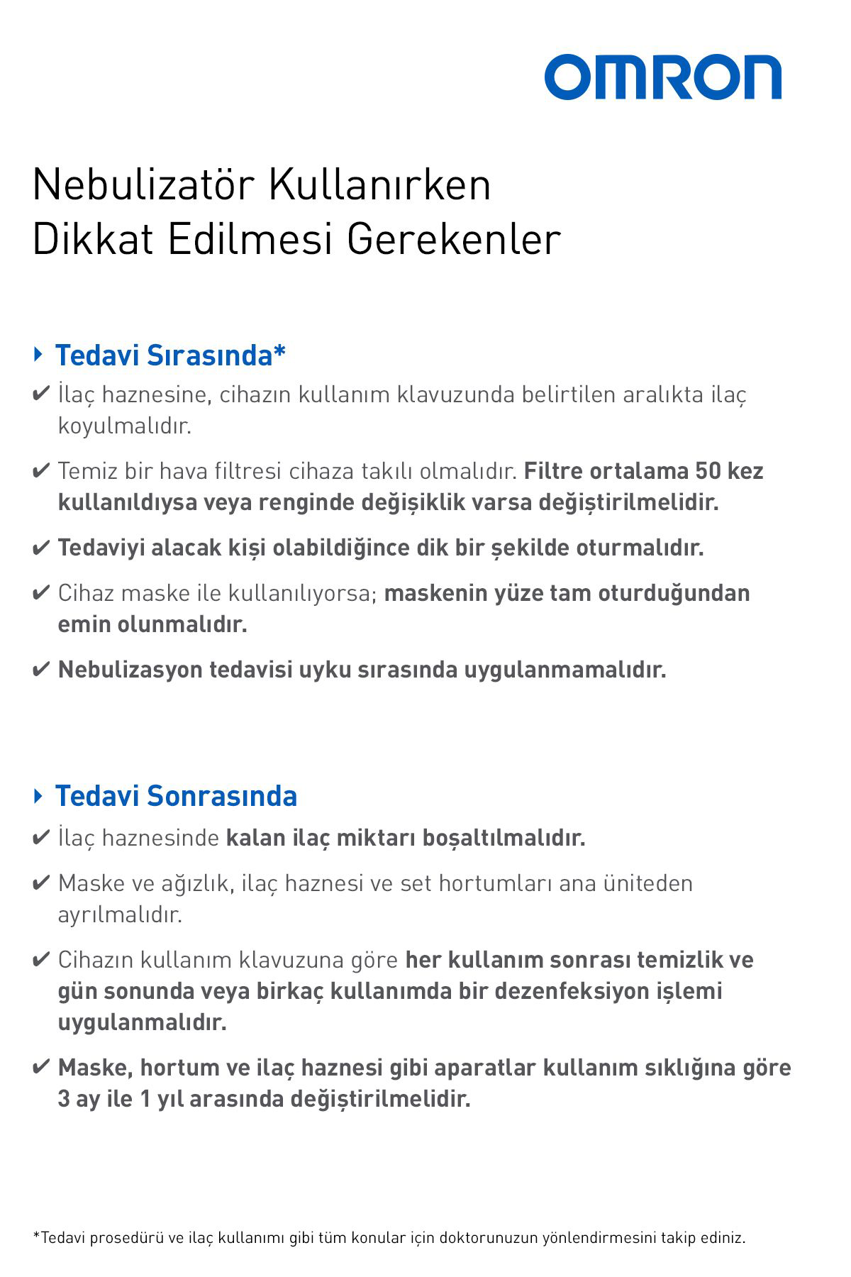 Omron Microair U100 Elde Taşinabilir Nebülizatör