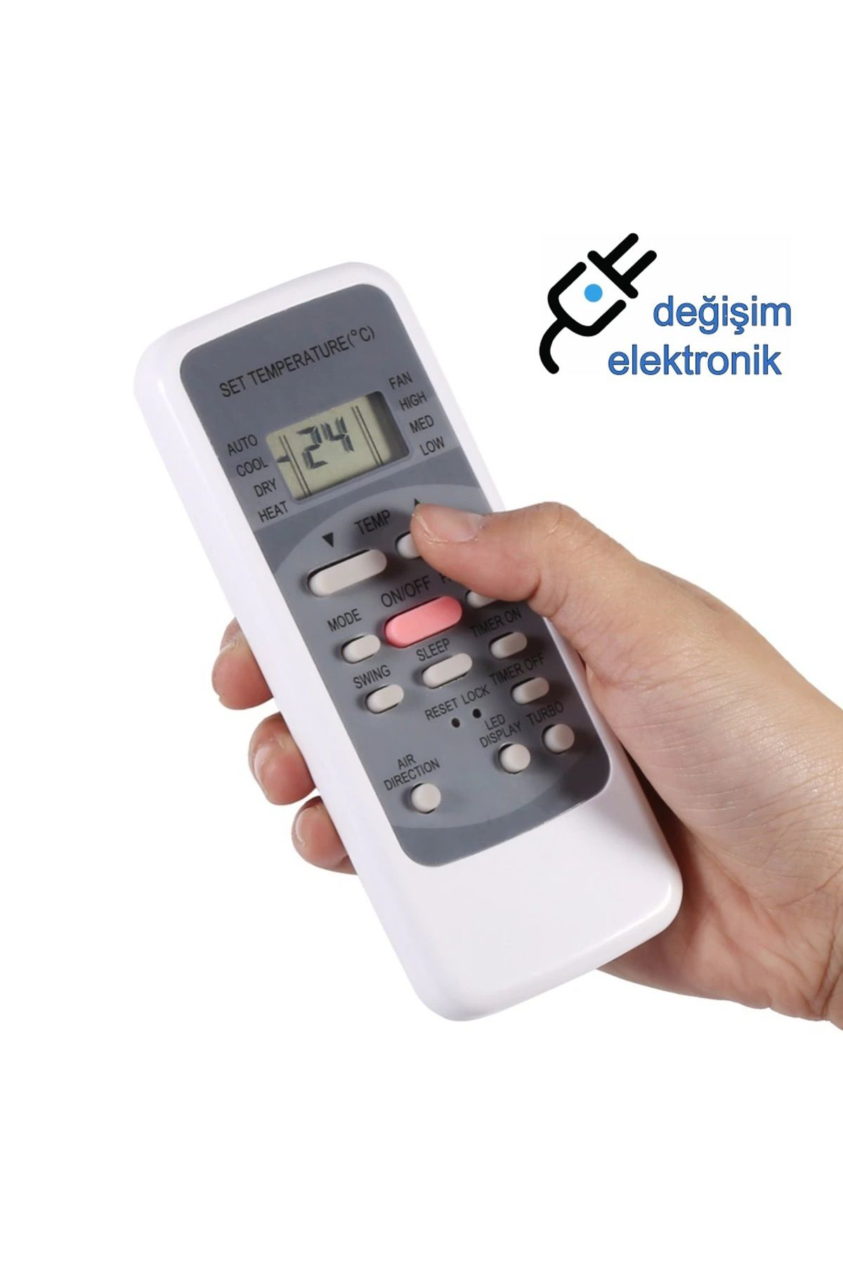 Tteknolojik Midea Rg51m/E Uyumlu Klima Kumandasi