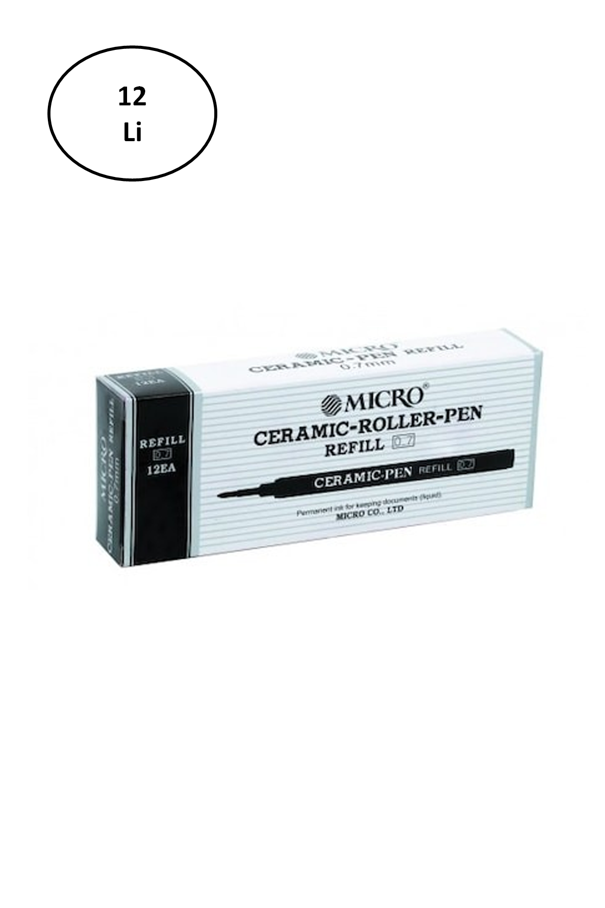 Just Cheap Store Mikro Ceramic Refil Siyah 0,7 12'Li