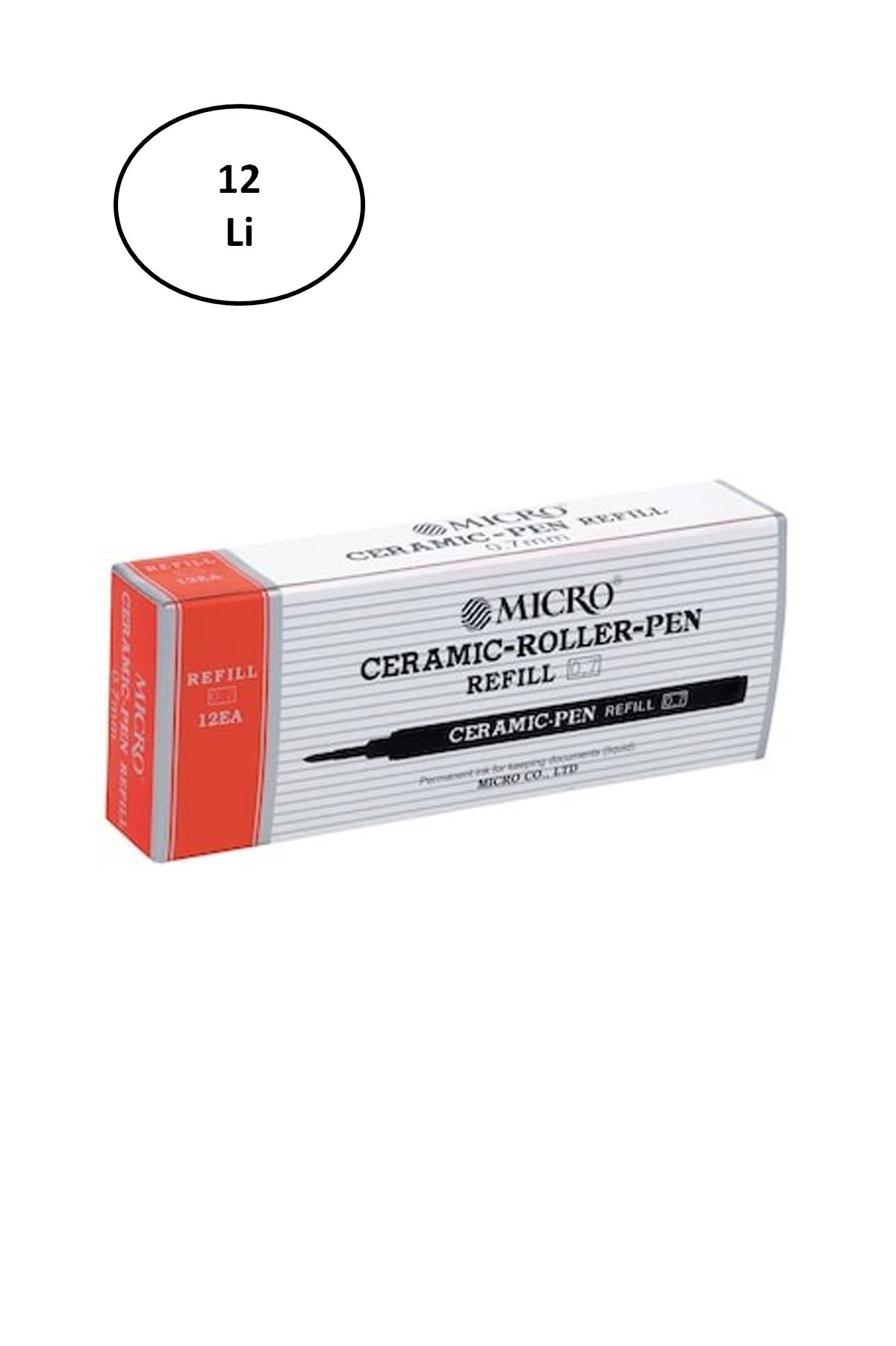 Just Cheap Store Mikro Micro Ceramic Refil Kirmizi 0,7 12'Li