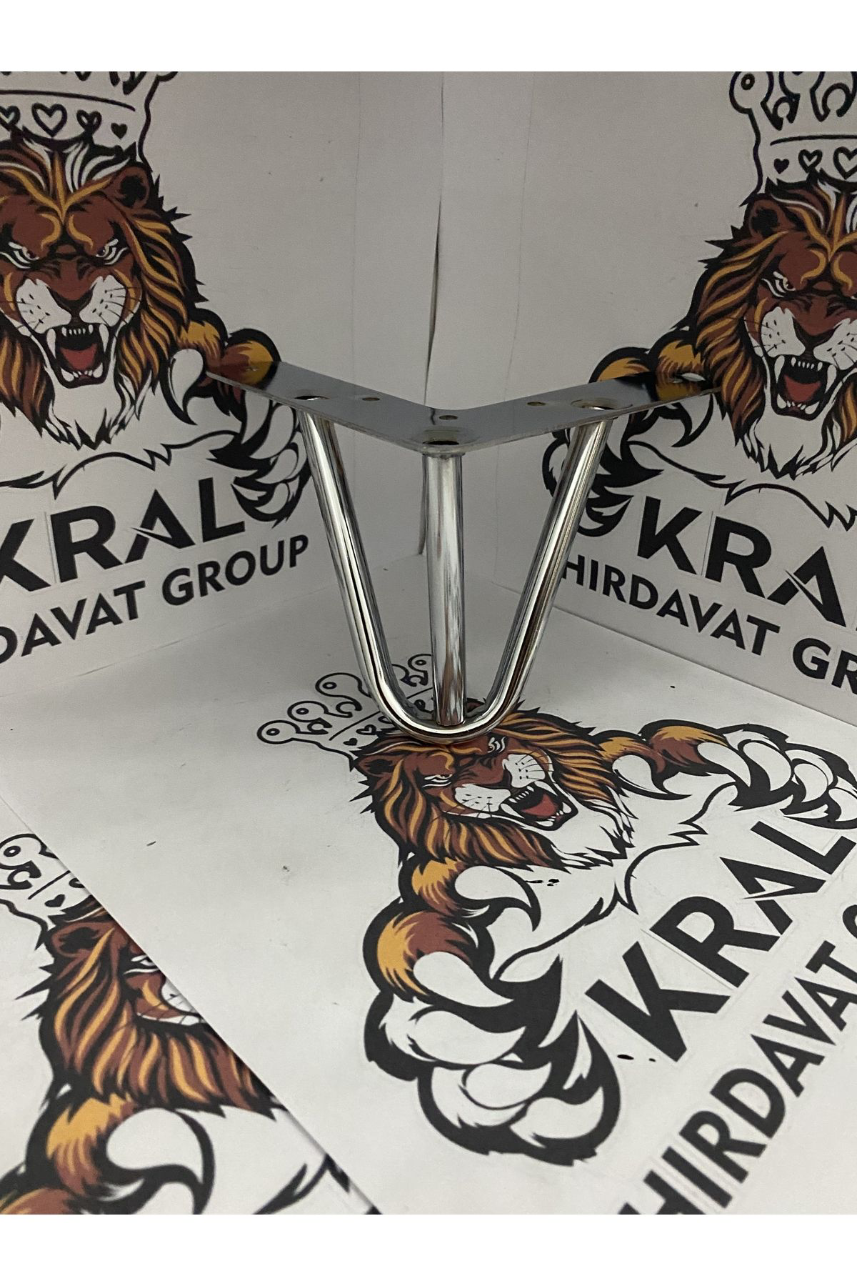 Kral Hirdavat Mil Metal Krom Mobilya Ayaği 10 Cm Çok Amaçli Ayak, Koltuk, Tv Ün