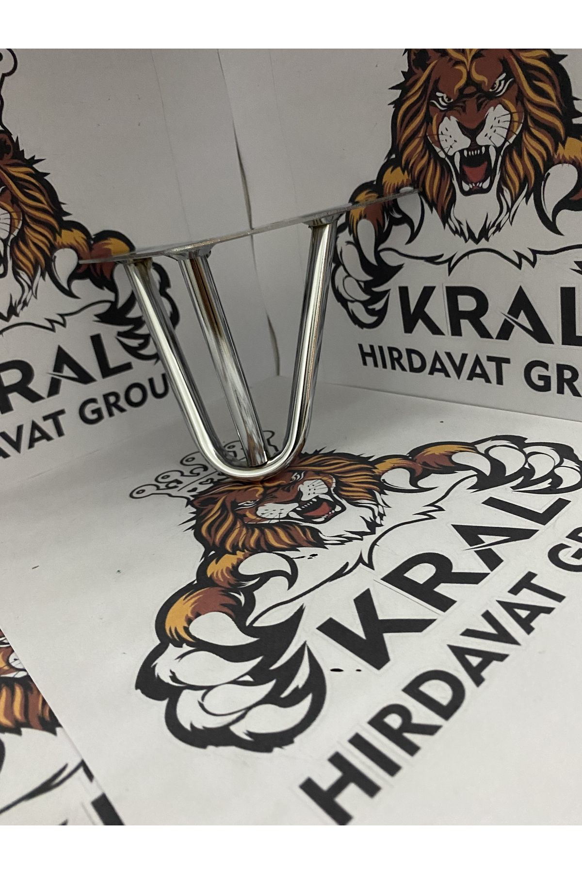 Kral Hirdavat Mil Metal Krom Mobilya Ayaği 10 Cm Çok Amaçli Ayak, Koltuk, Tv Ün