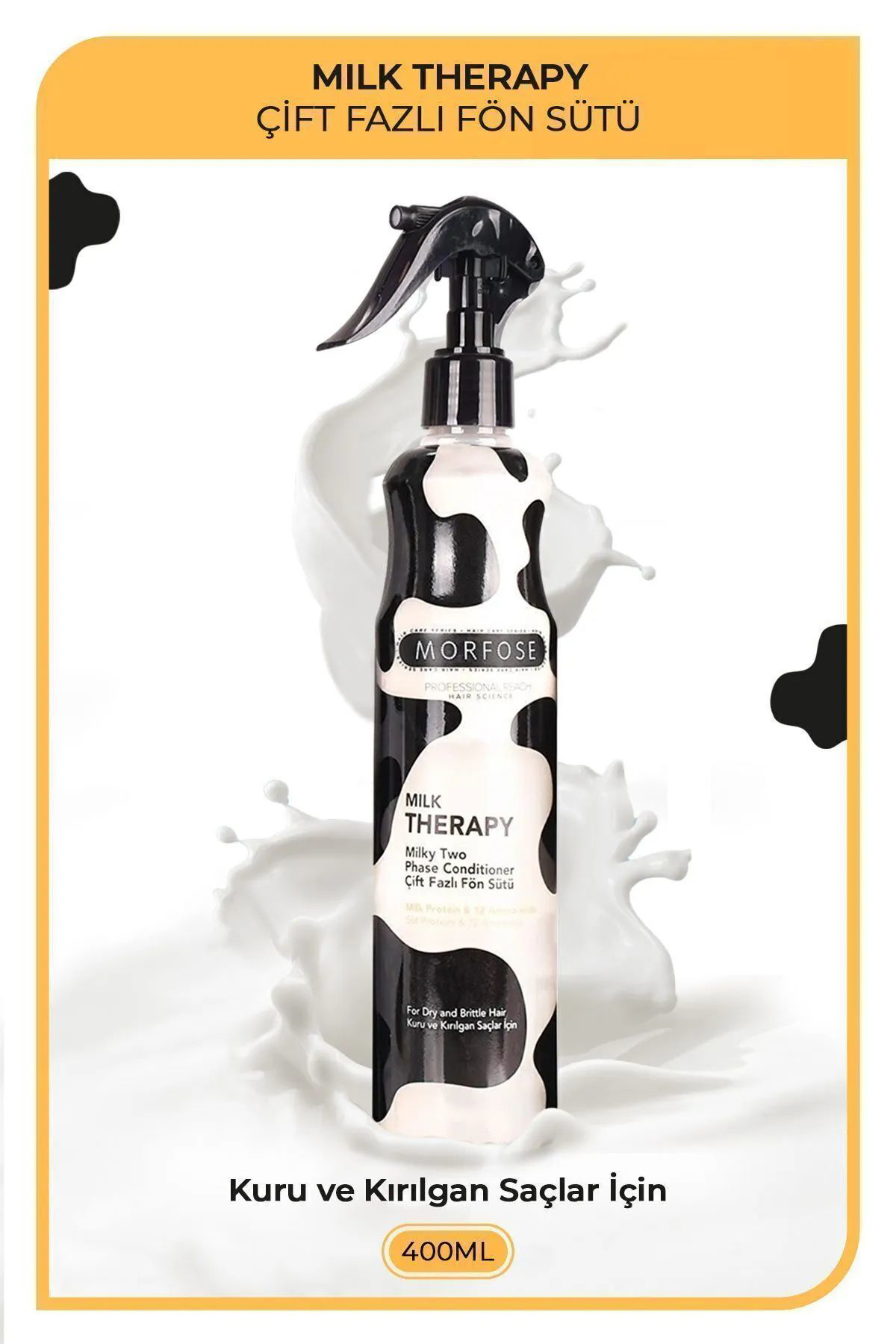 Just Cheap Store Milk Therapy Çift Fazli Kondisyoner Fön Suyu 400 Ml - Mrfs