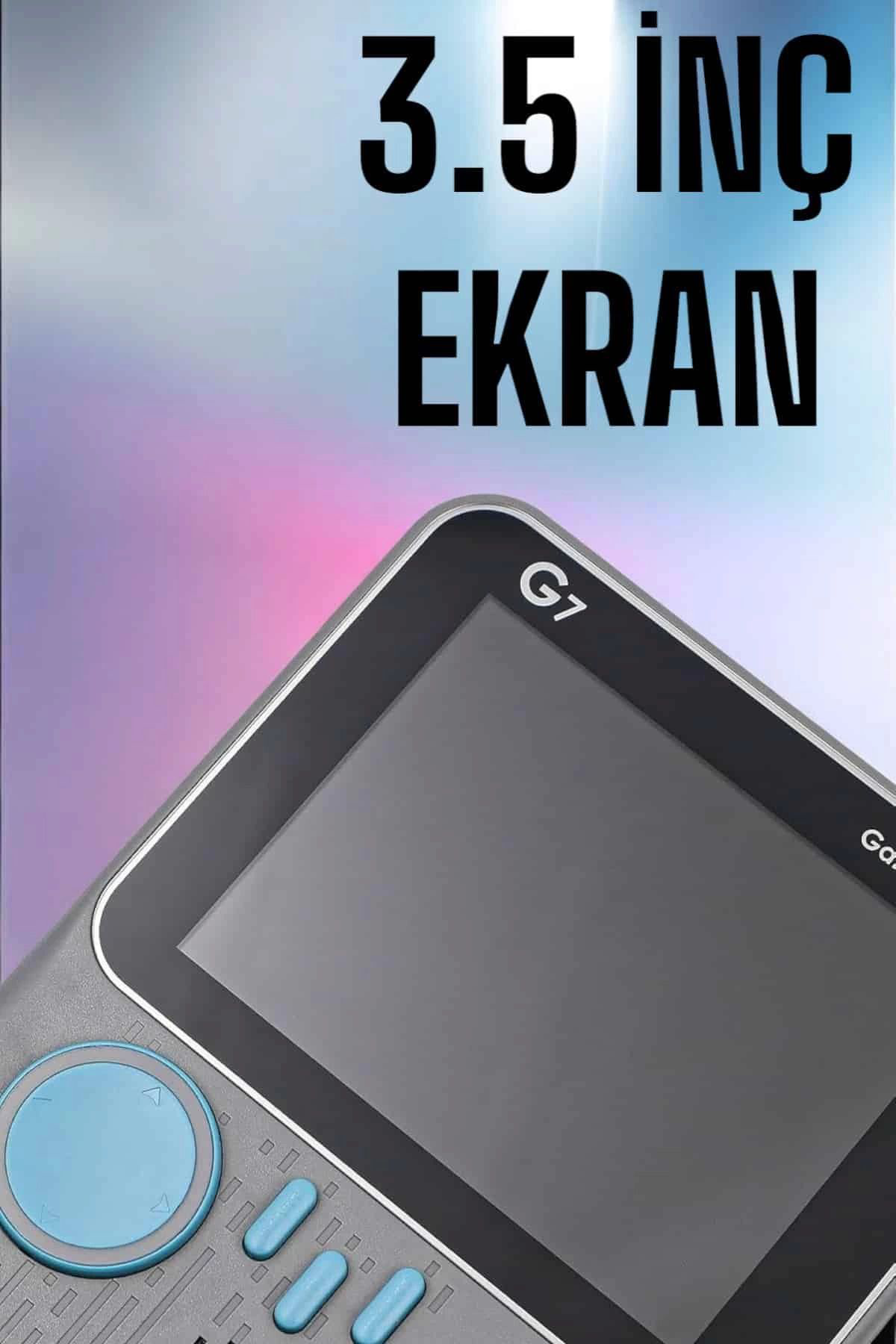 Yusuftex Mini Atari El Atarisi 3.5 İnç Ekran Çift Konsol 666 Adet Retro Oy