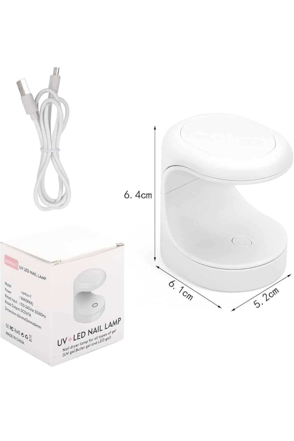 Yusuftex Mini Taşinabilir Kalici Oje Jel Tirnak Kurutucu Fototerapi Makine