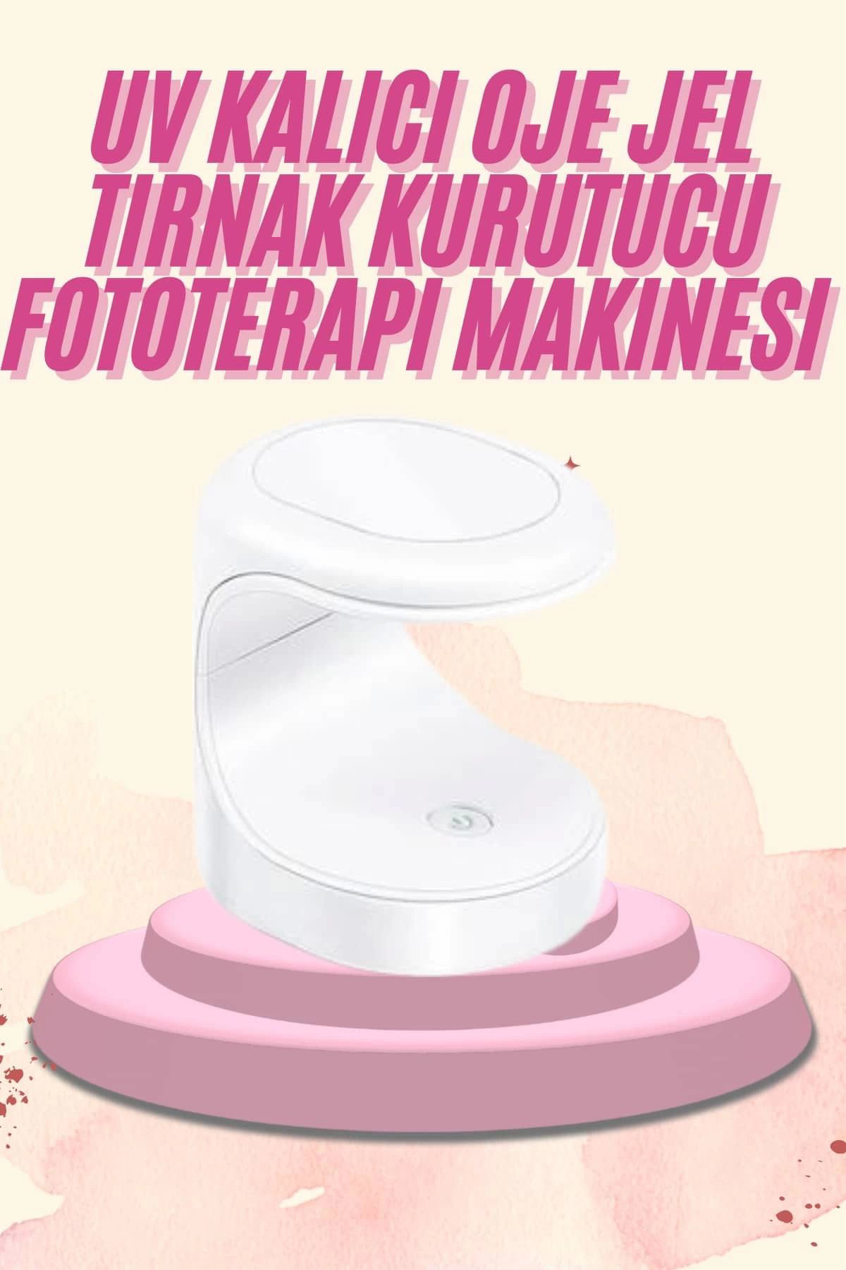Yusuftex Mini Taşinabilir Kalici Oje Jel Tirnak Kurutucu Fototerapi Makine