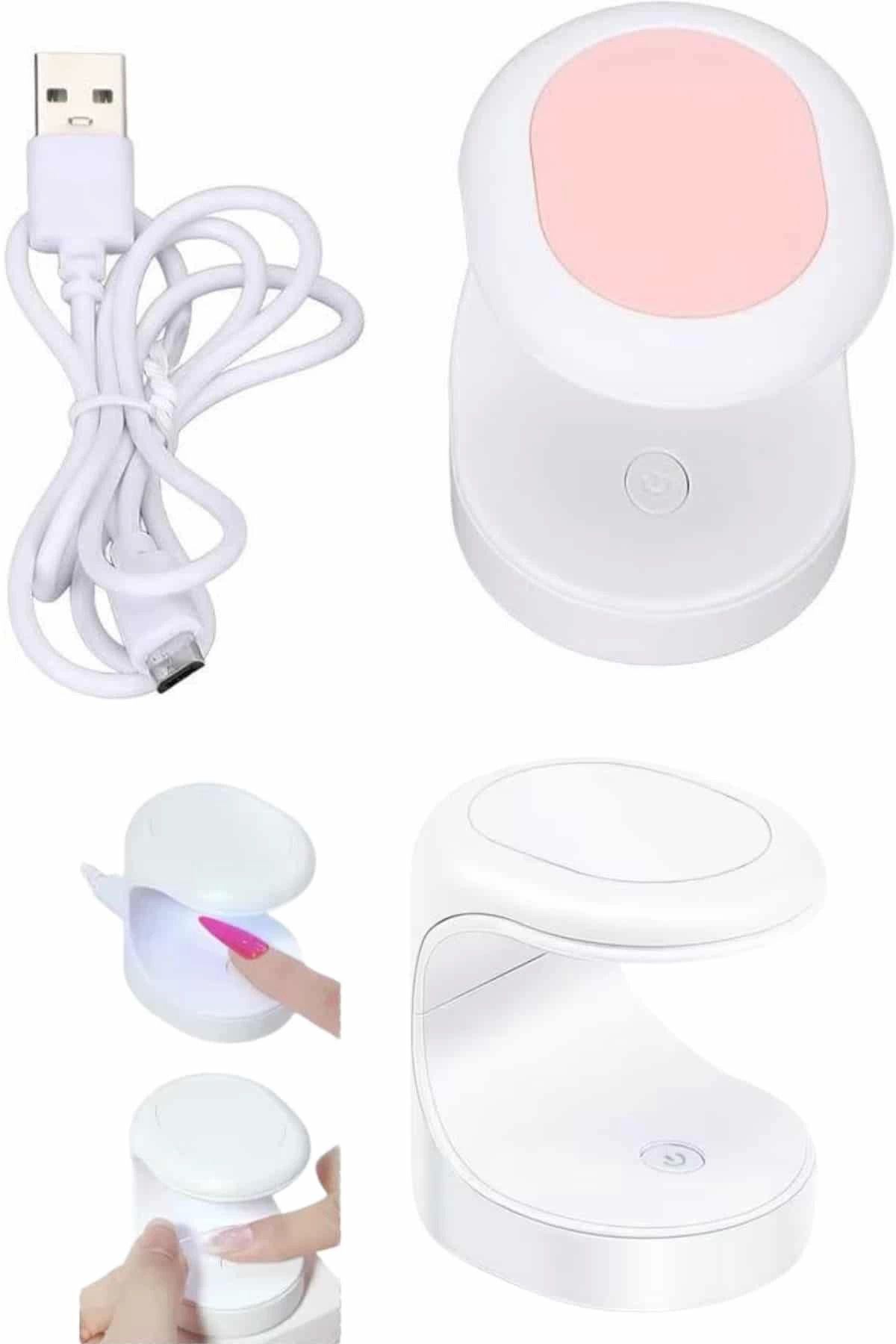 Yusuftex Mini Taşinabilir Kalici Oje Jel Tirnak Kurutucu Fototerapi Makine